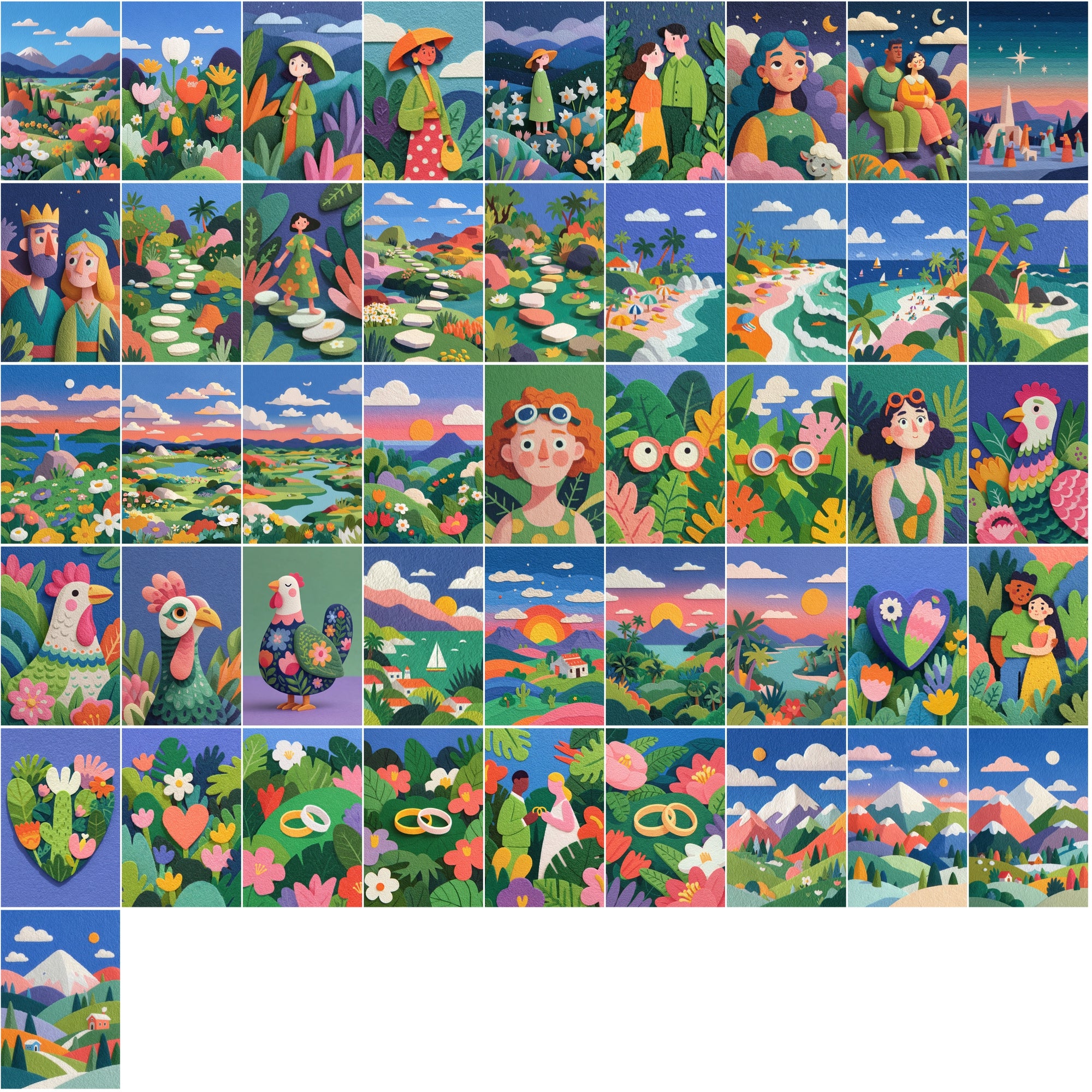 640 Paper Cut Illustrations | High-Resolution JPG Clipart with Commercial License