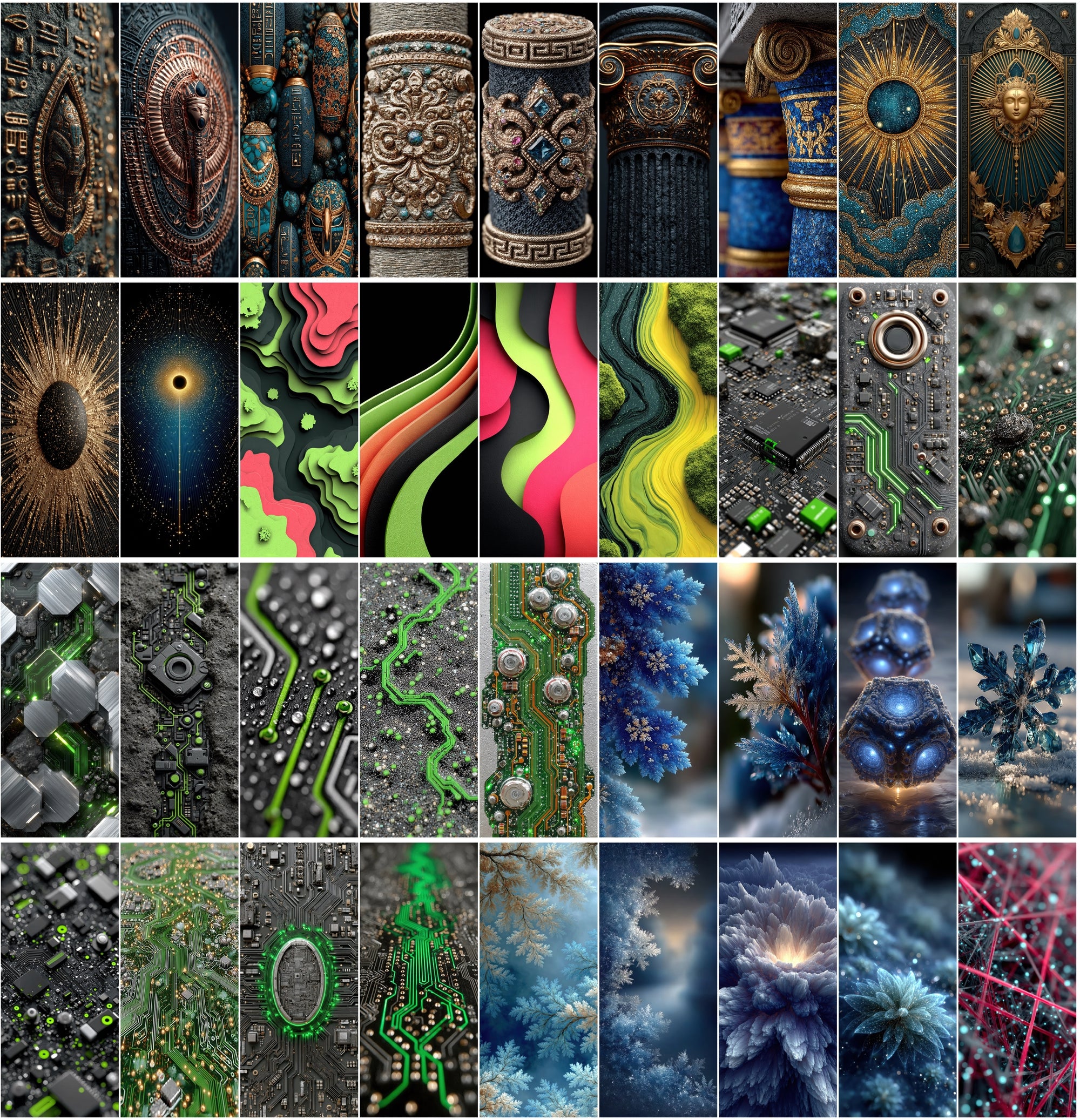 600 Abstract Backgrounds – High-Resolution JPGs for Digital Art, Design, and Screensavers