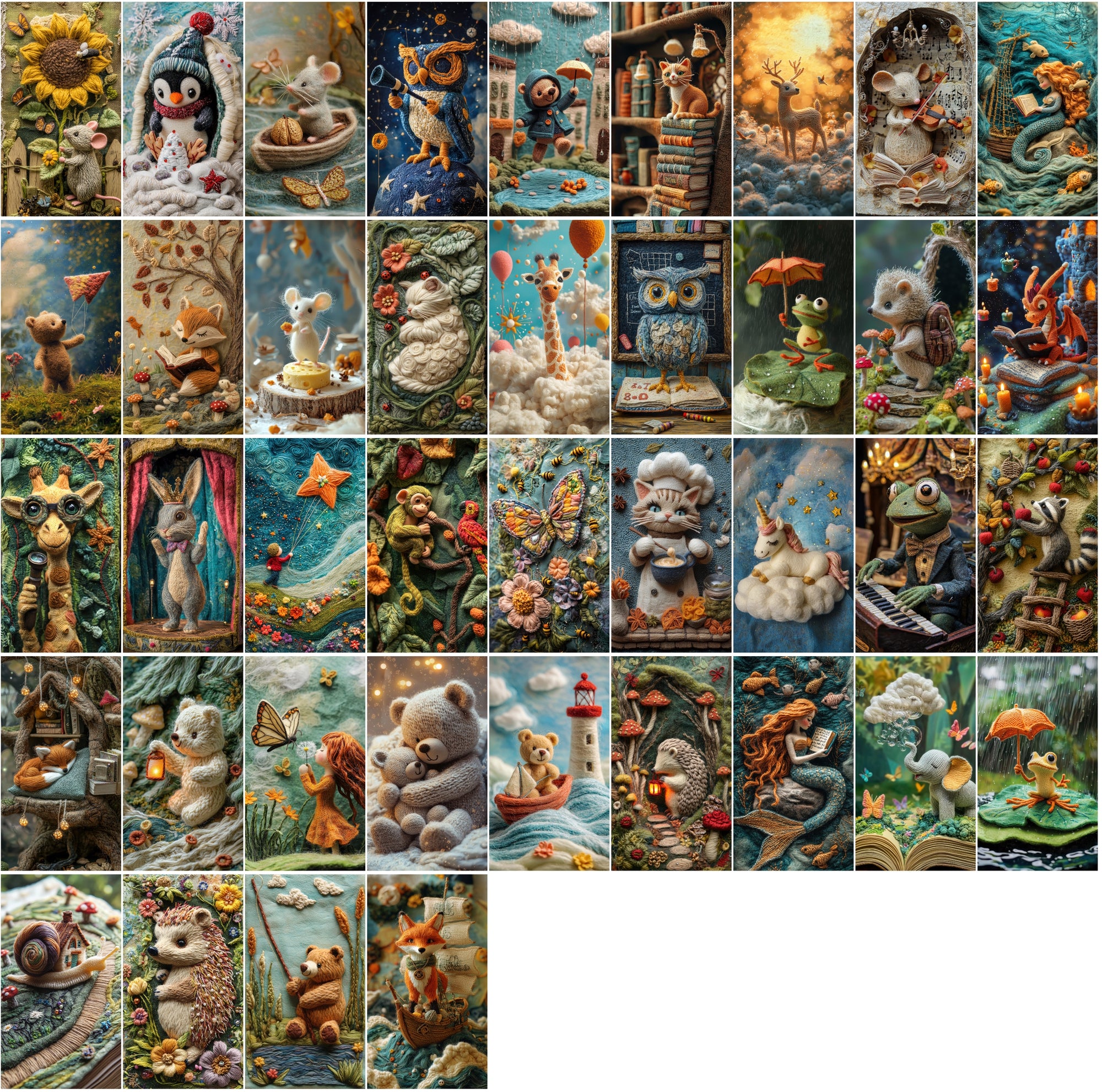 530 Wool Knitting Digital Images - High-Resolution Artistic Textures for Craft & Design