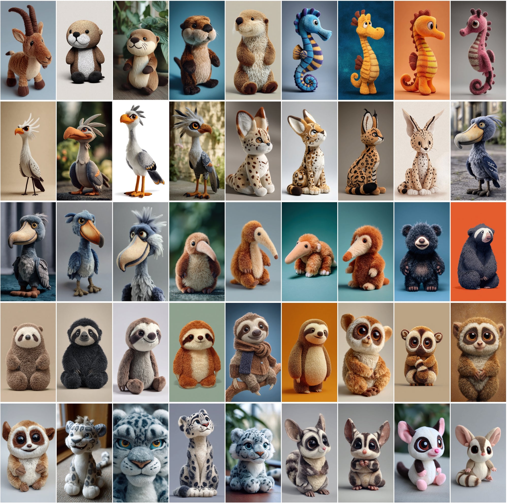 599 Adorable Animal Plush Toy Images – Cute Cartoon Wildlife
