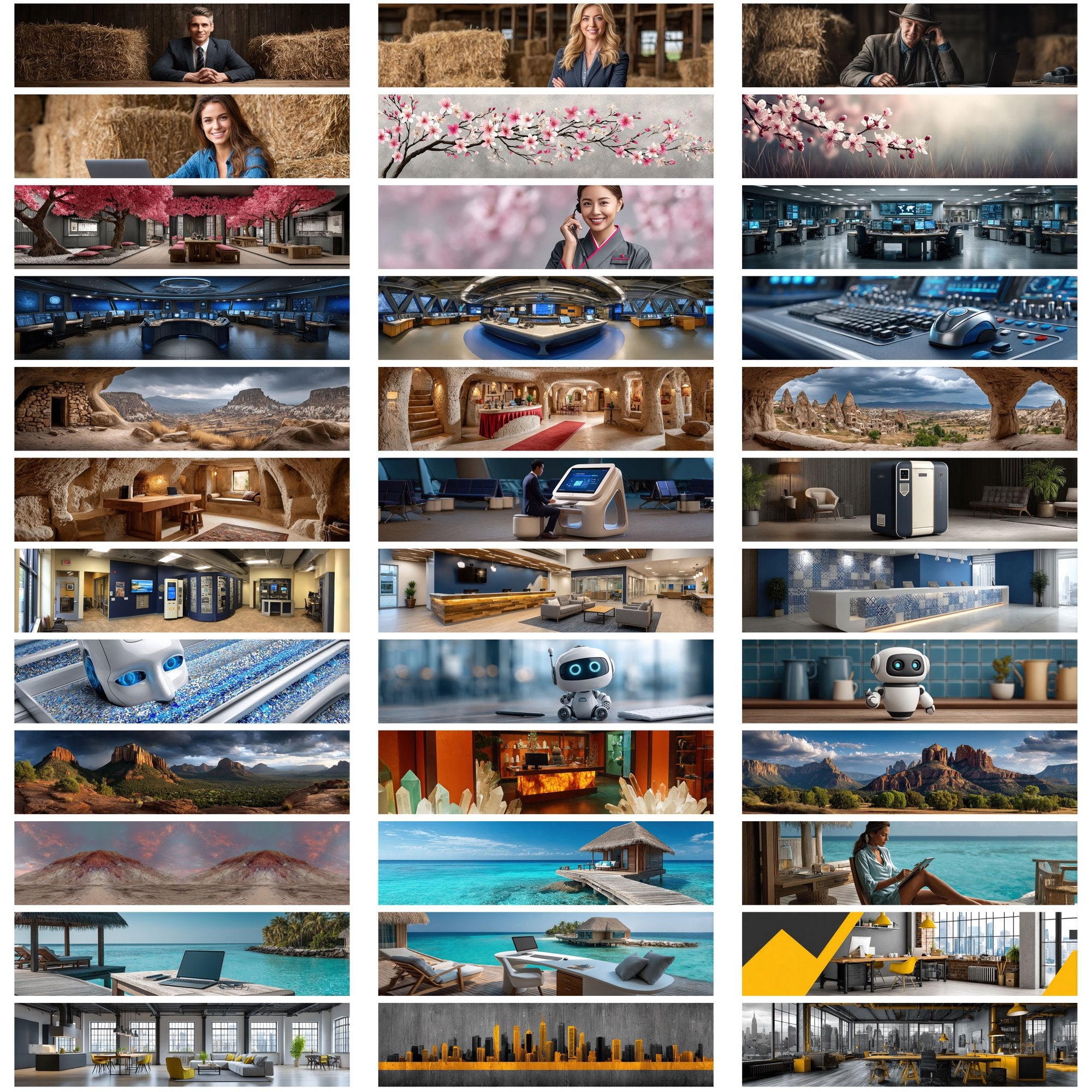 589 AI-Themed Website Hero Images – Ultra-Wide JPGs with Commercial License
