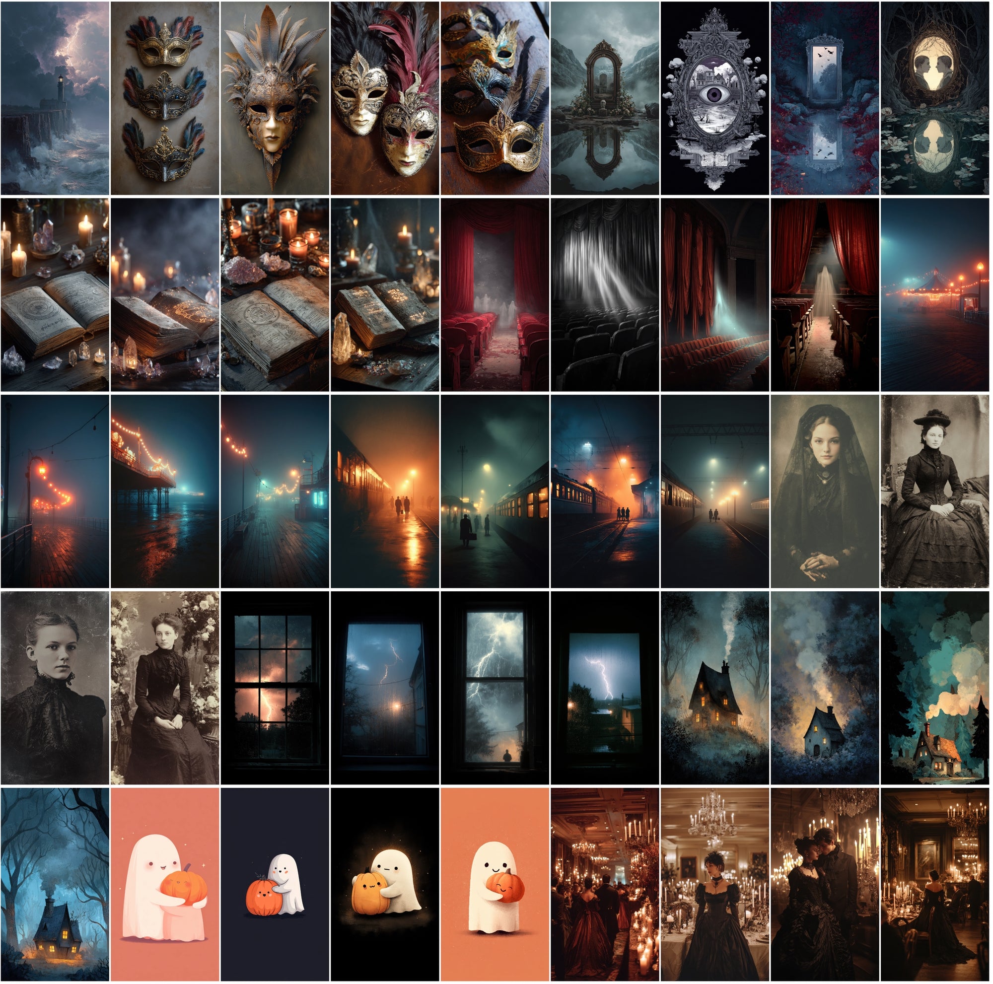 600 Halloween Images – Kawaii, Spooky & Aesthetic Designs