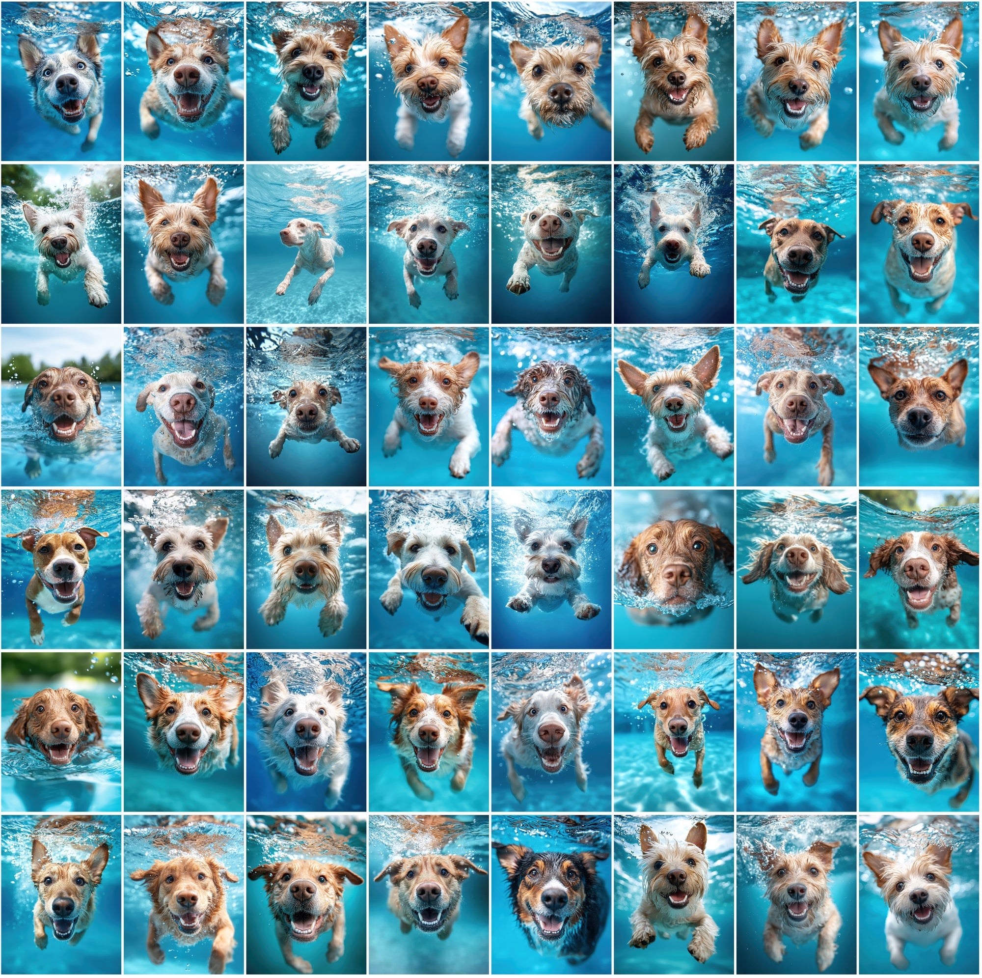 660 Stunning Underwater Dog Breed Photos