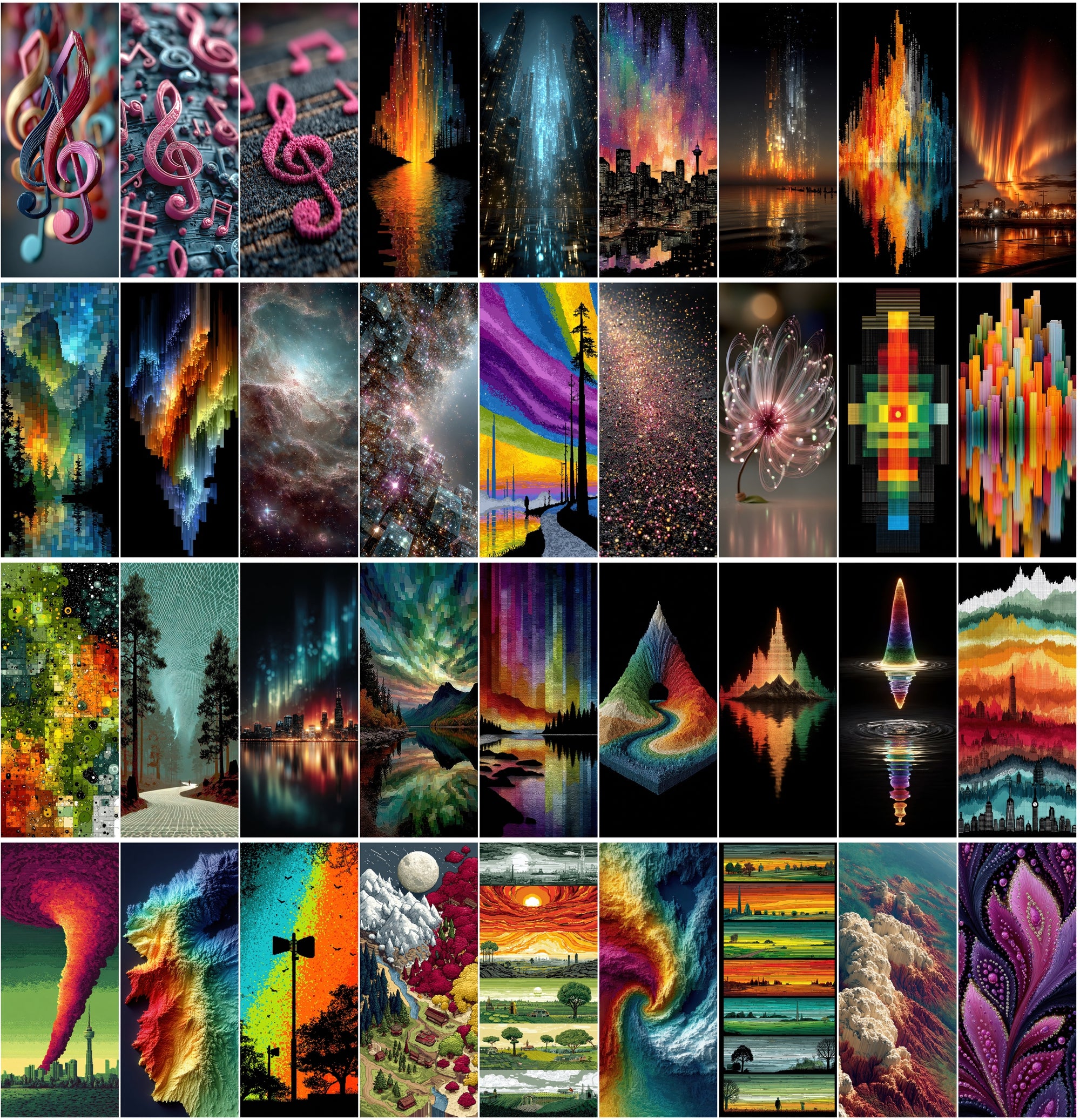 600 Abstract Backgrounds – High-Resolution JPGs for Digital Art, Design, and Screensavers