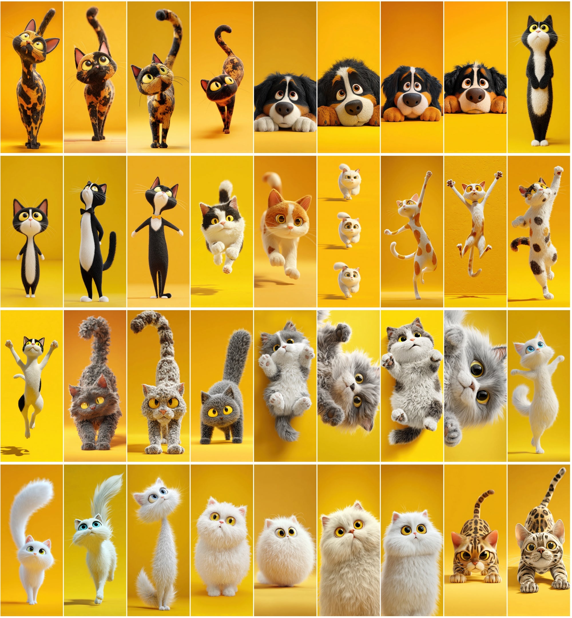 578 Funny Animal Images | Cartoon Cats & Dogs Clipart