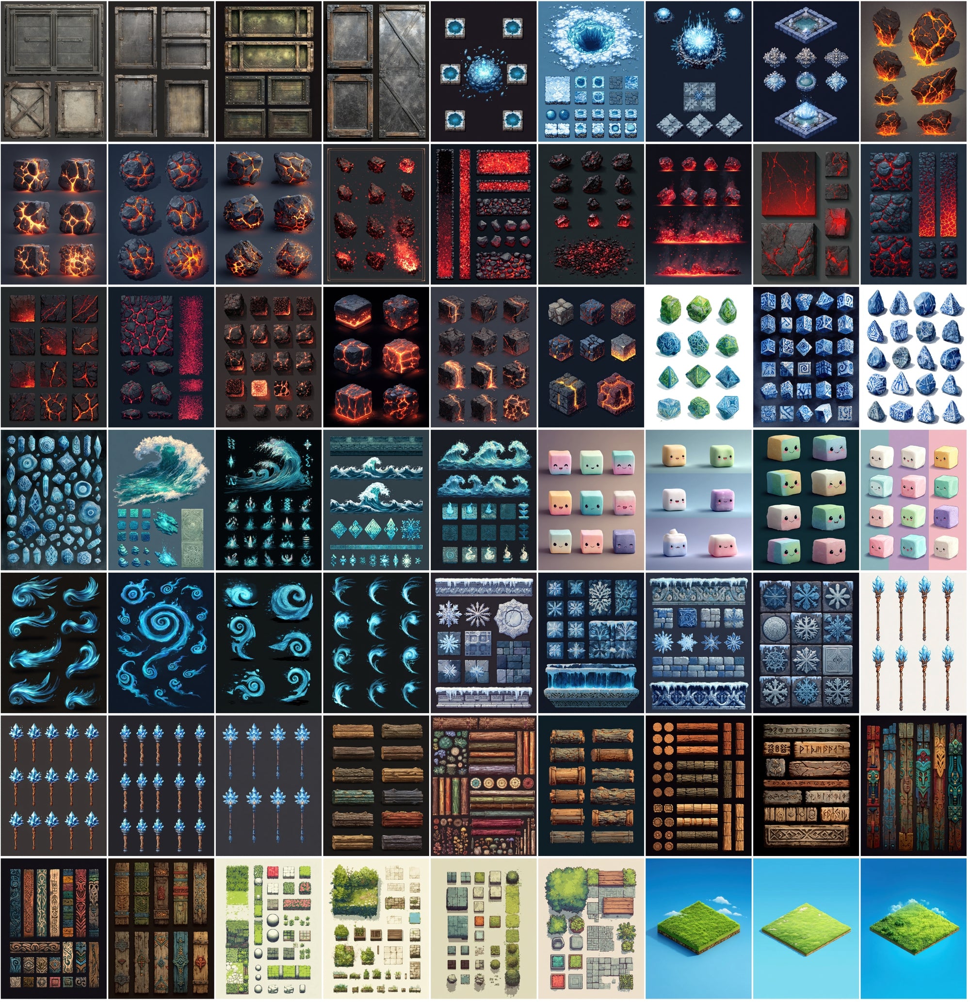 990 Premium Sprite Images – Commercial Use, Fantasy & Sci-Fi Assets