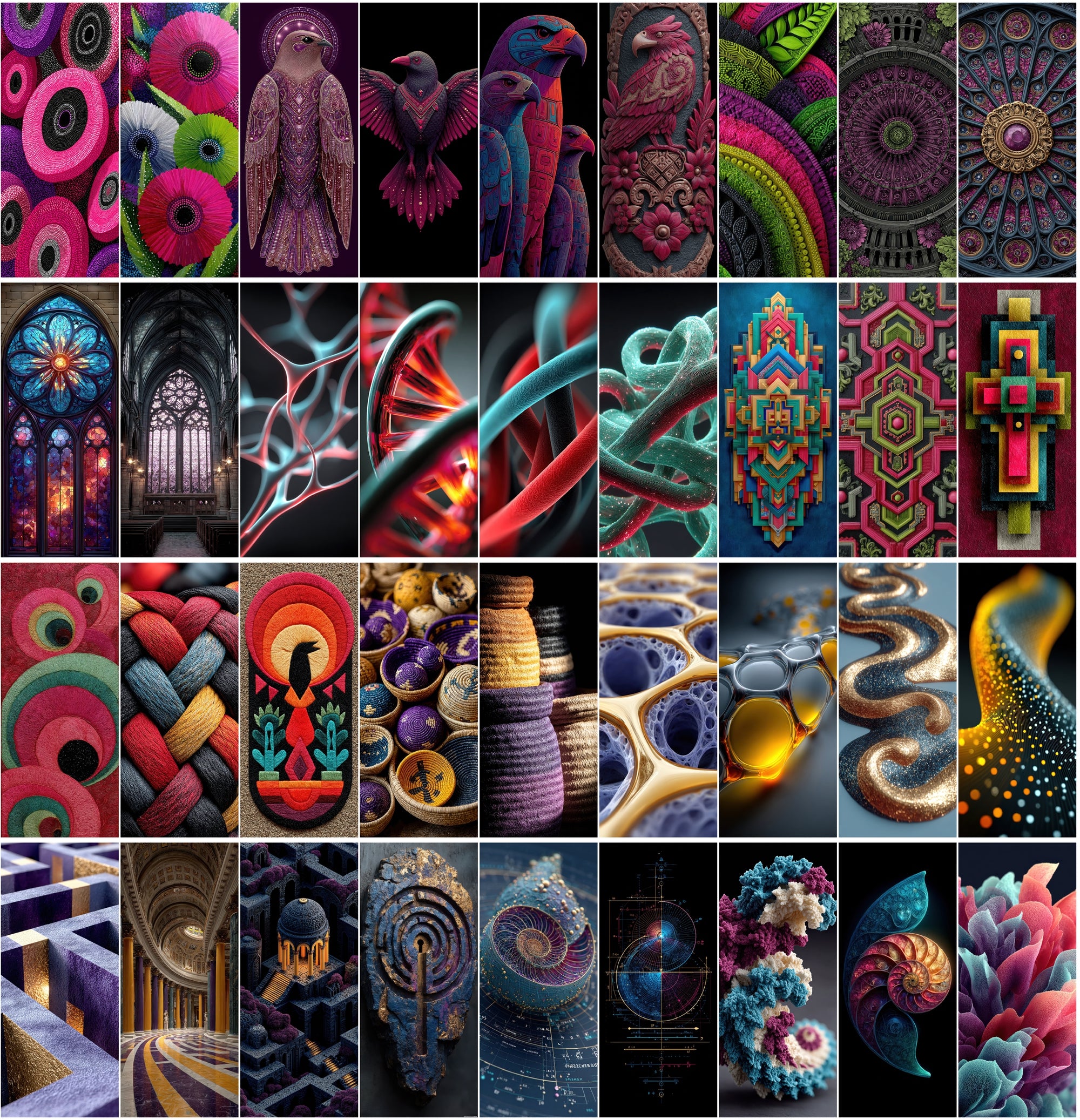 600 Abstract Backgrounds – High-Resolution JPGs for Digital Art, Design, and Screensavers