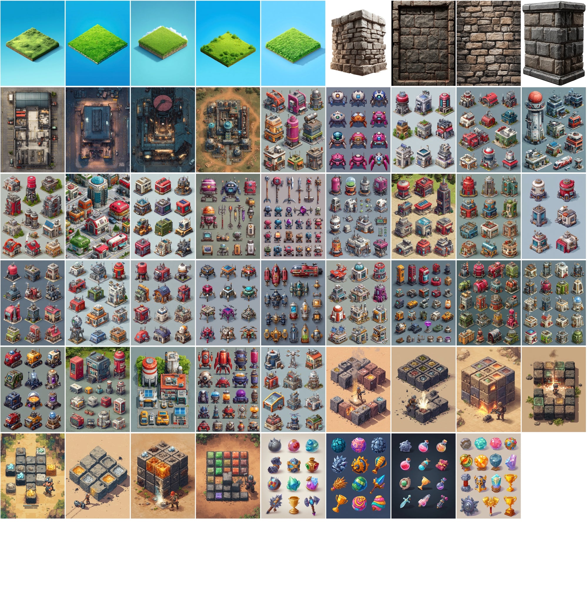 990 Premium Sprite Images – Commercial Use, Fantasy & Sci-Fi Assets