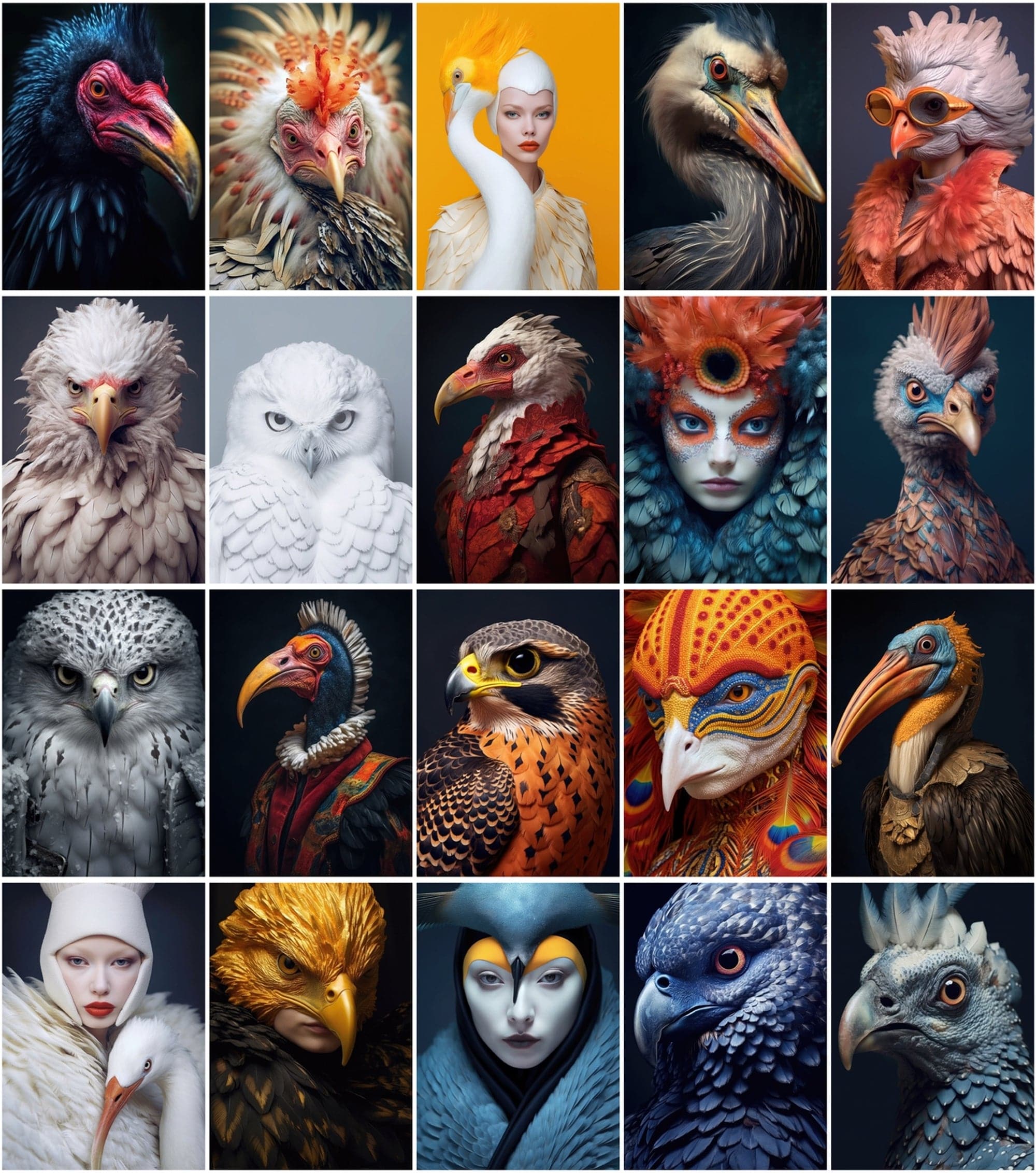 Avian Fashion Photography PNG Images Collection Digital Download Sumobundle