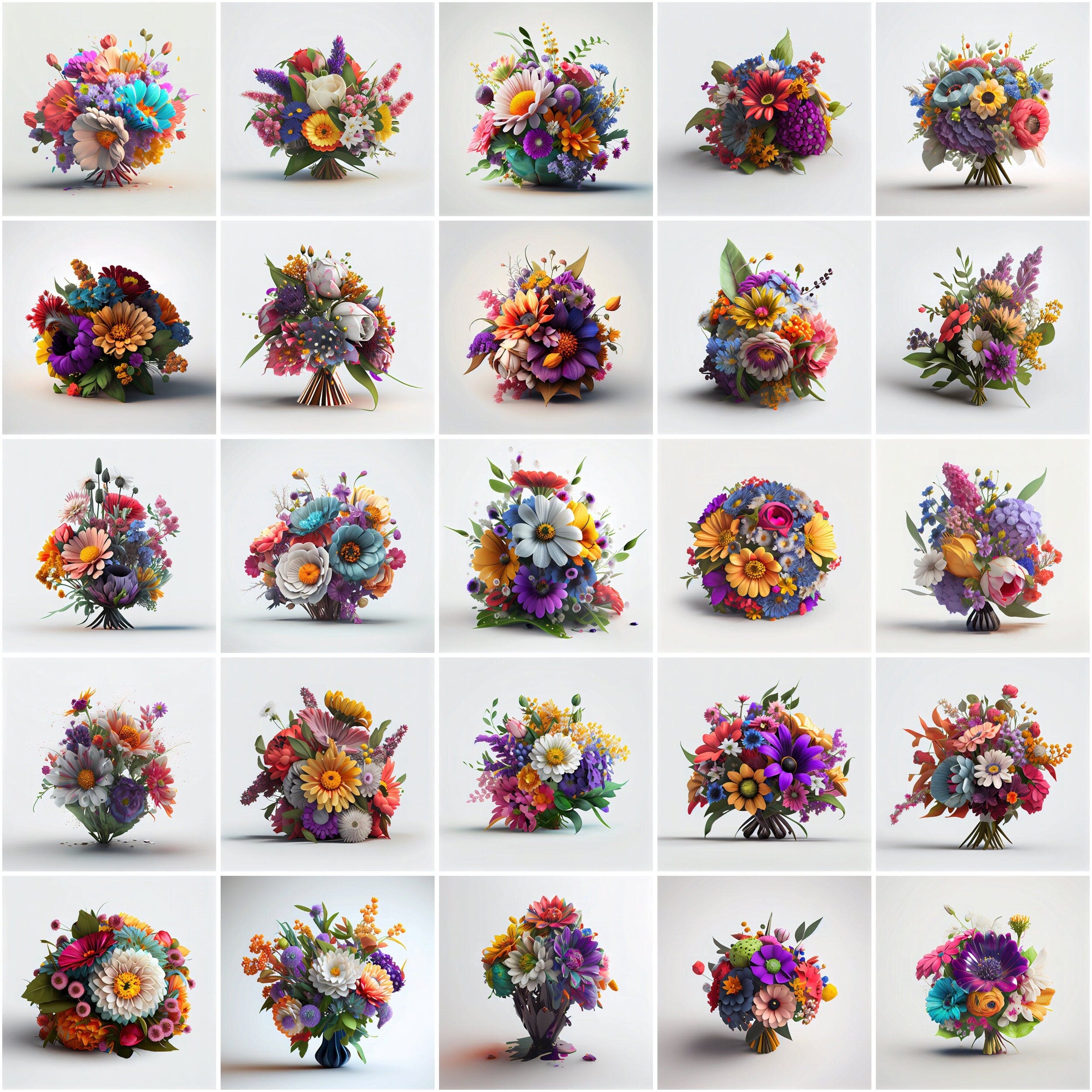 Blooming Beauty: 340 Stunning Bouquet Images - Add a Touch of Elegance to Your Designs with Our High-Resolution Image Bundle Digital Download Sumobundle