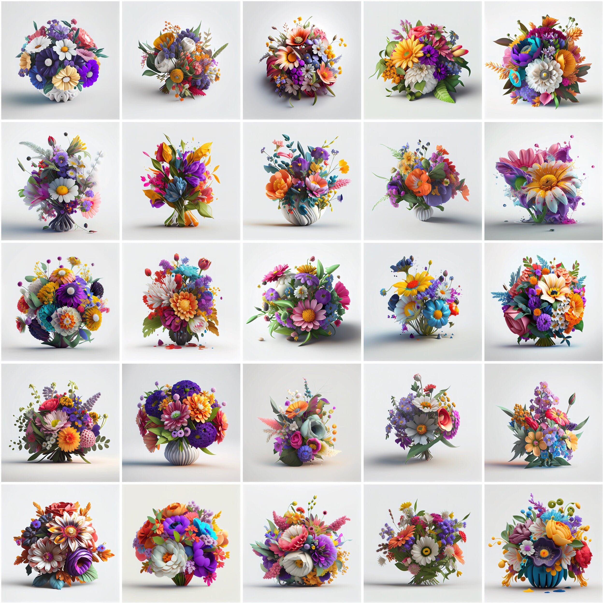 Blooming Beauty: 340 Stunning Bouquet Images - Add a Touch of Elegance to Your Designs with Our High-Resolution Image Bundle Digital Download Sumobundle