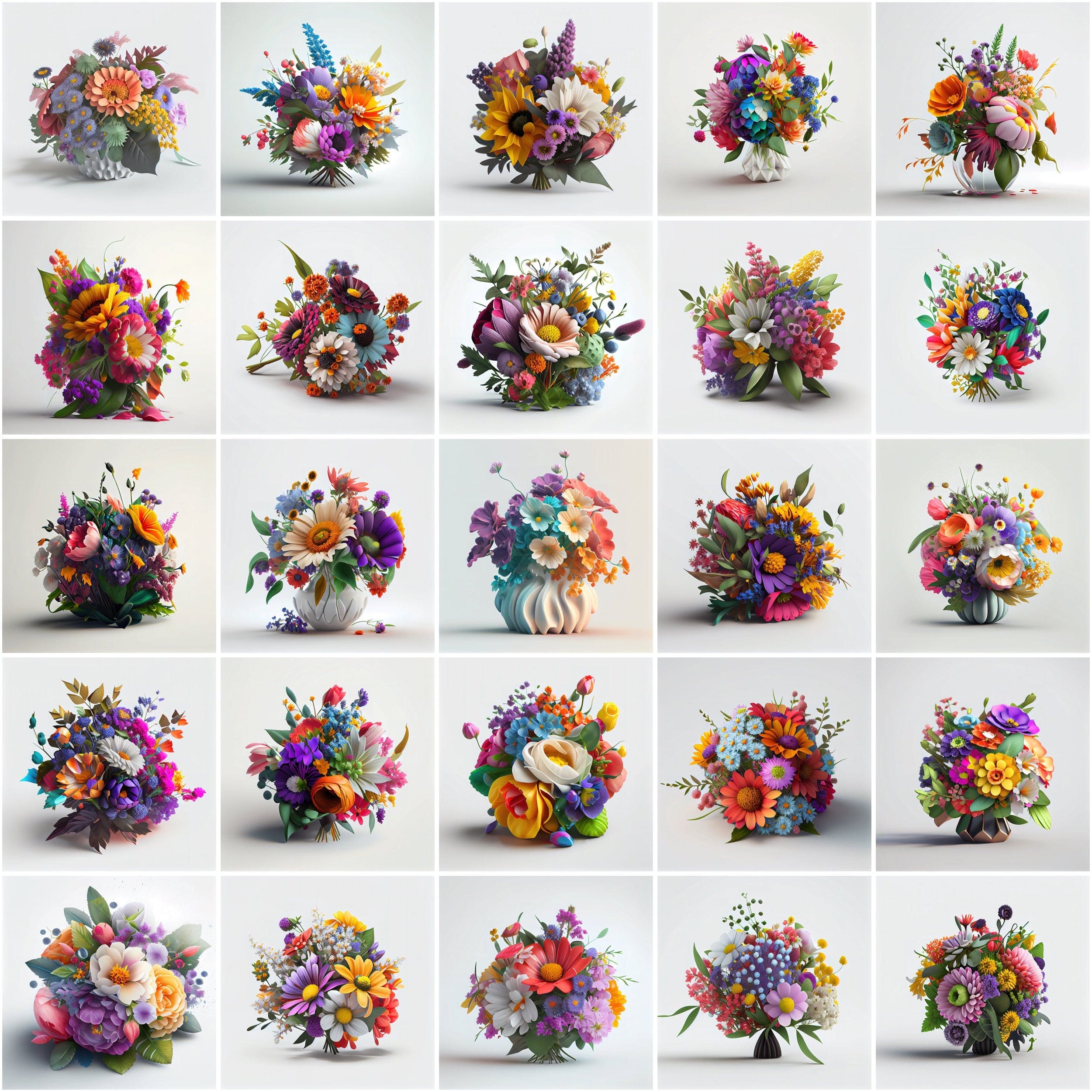 Blooming Beauty: 340 Stunning Bouquet Images - Add a Touch of Elegance to Your Designs with Our High-Resolution Image Bundle Digital Download Sumobundle