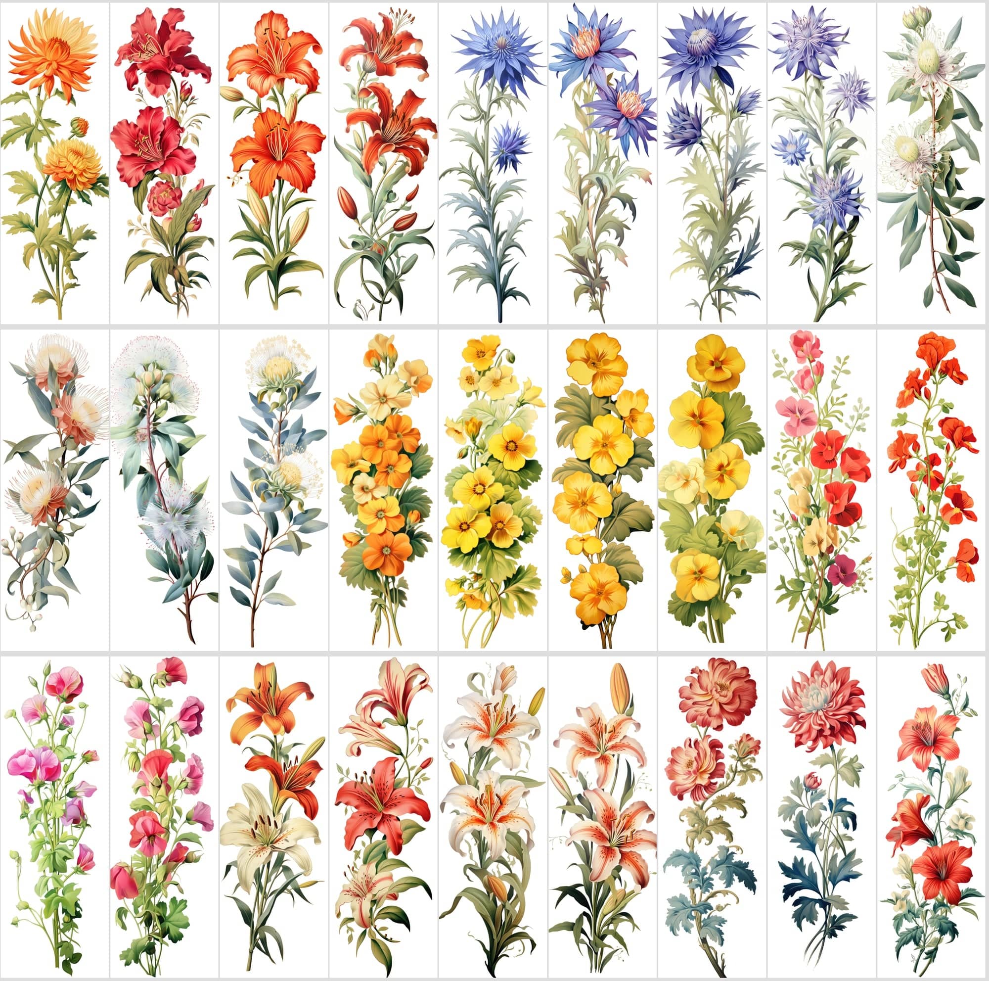 Captivating Vertical Flower Images Collection – High-Quality, Unique & Rare Digital Download Sumobundle