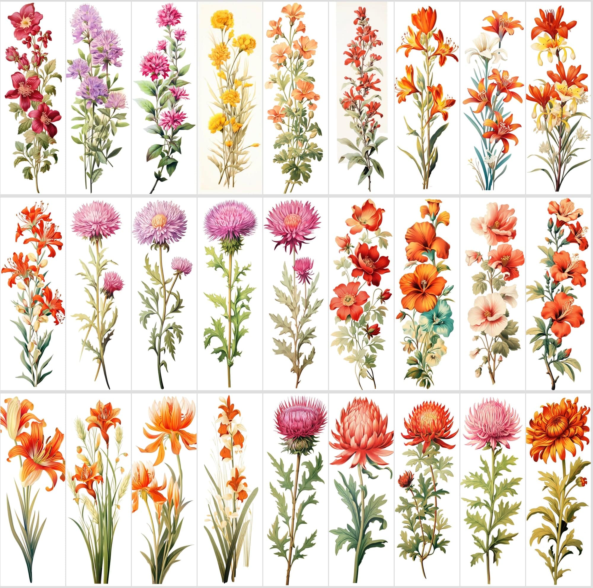 Captivating Vertical Flower Images Collection – High-Quality, Unique & Rare Digital Download Sumobundle