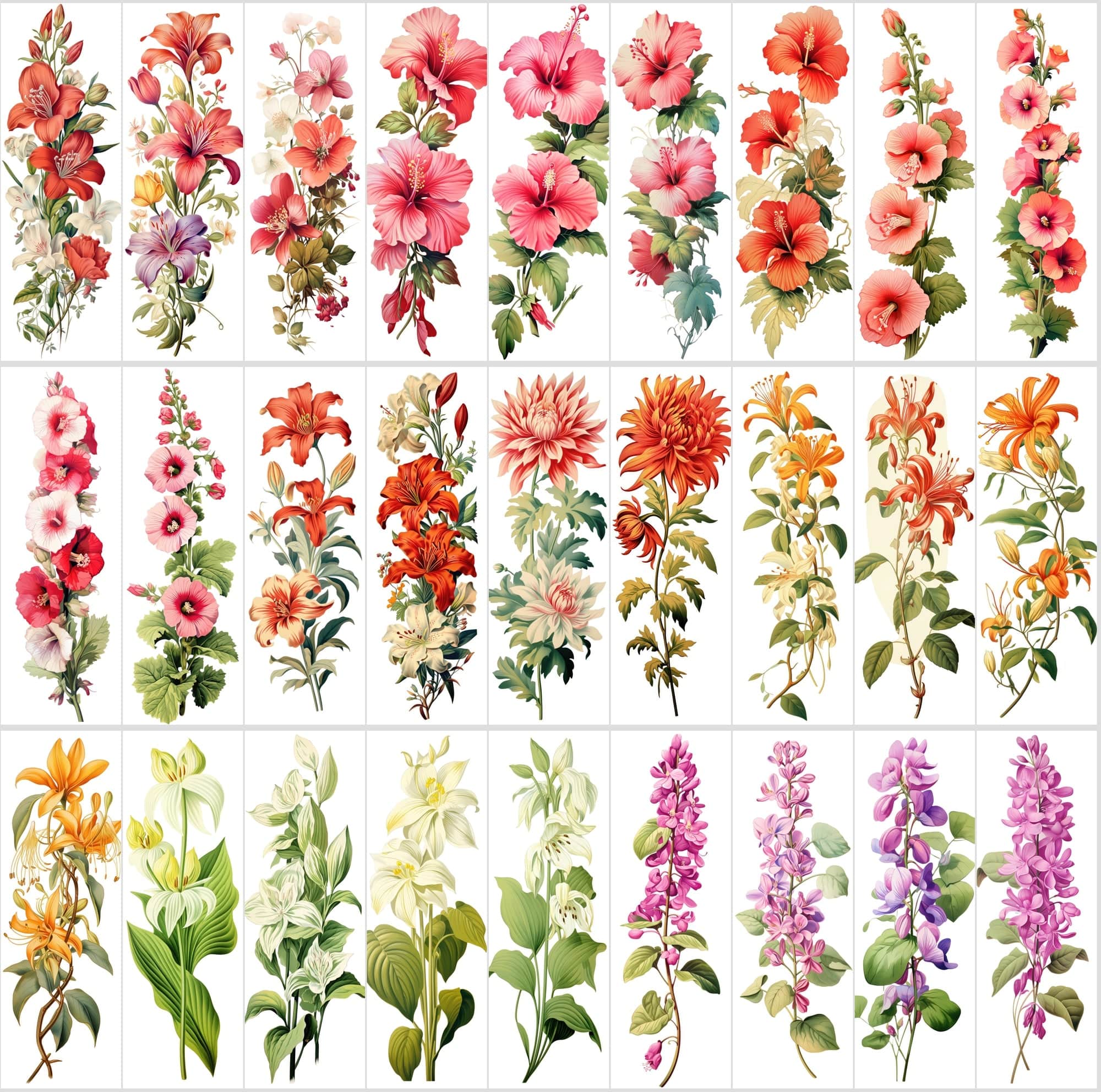Captivating Vertical Flower Images Collection – High-Quality, Unique & Rare Digital Download Sumobundle
