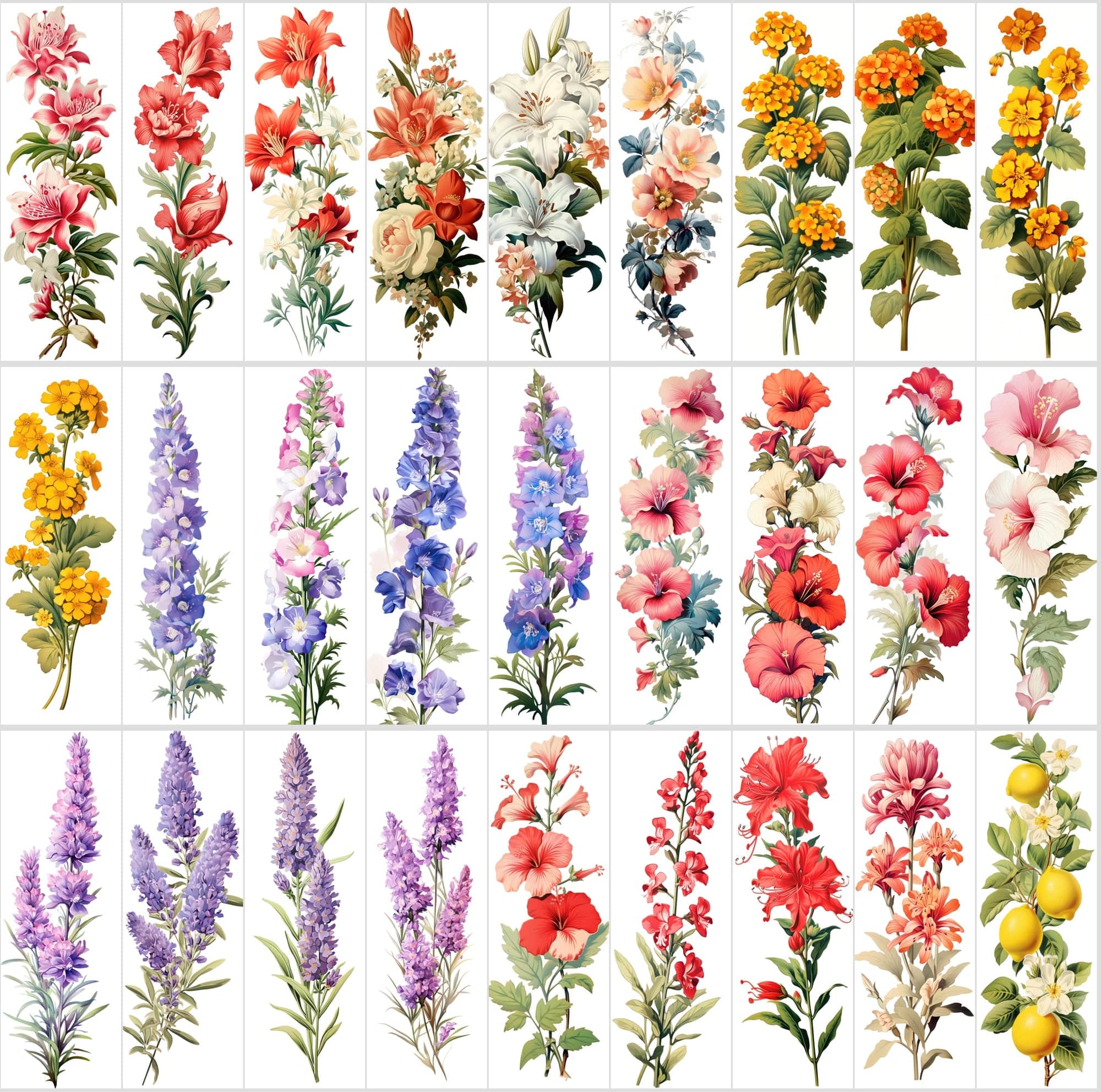 Captivating Vertical Flower Images Collection – High-Quality, Unique & Rare Digital Download Sumobundle