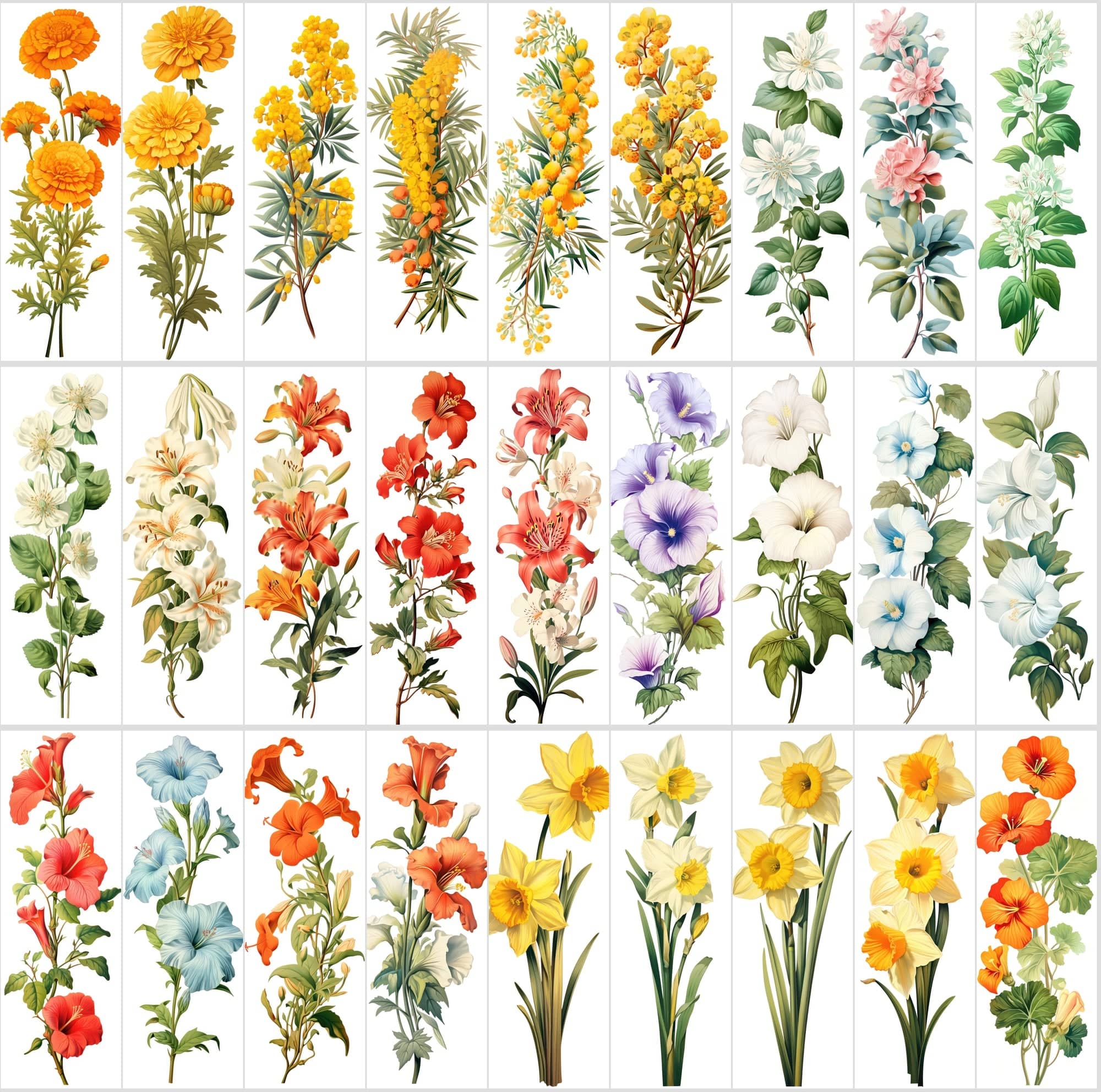 Captivating Vertical Flower Images Collection – High-Quality, Unique & Rare Digital Download Sumobundle