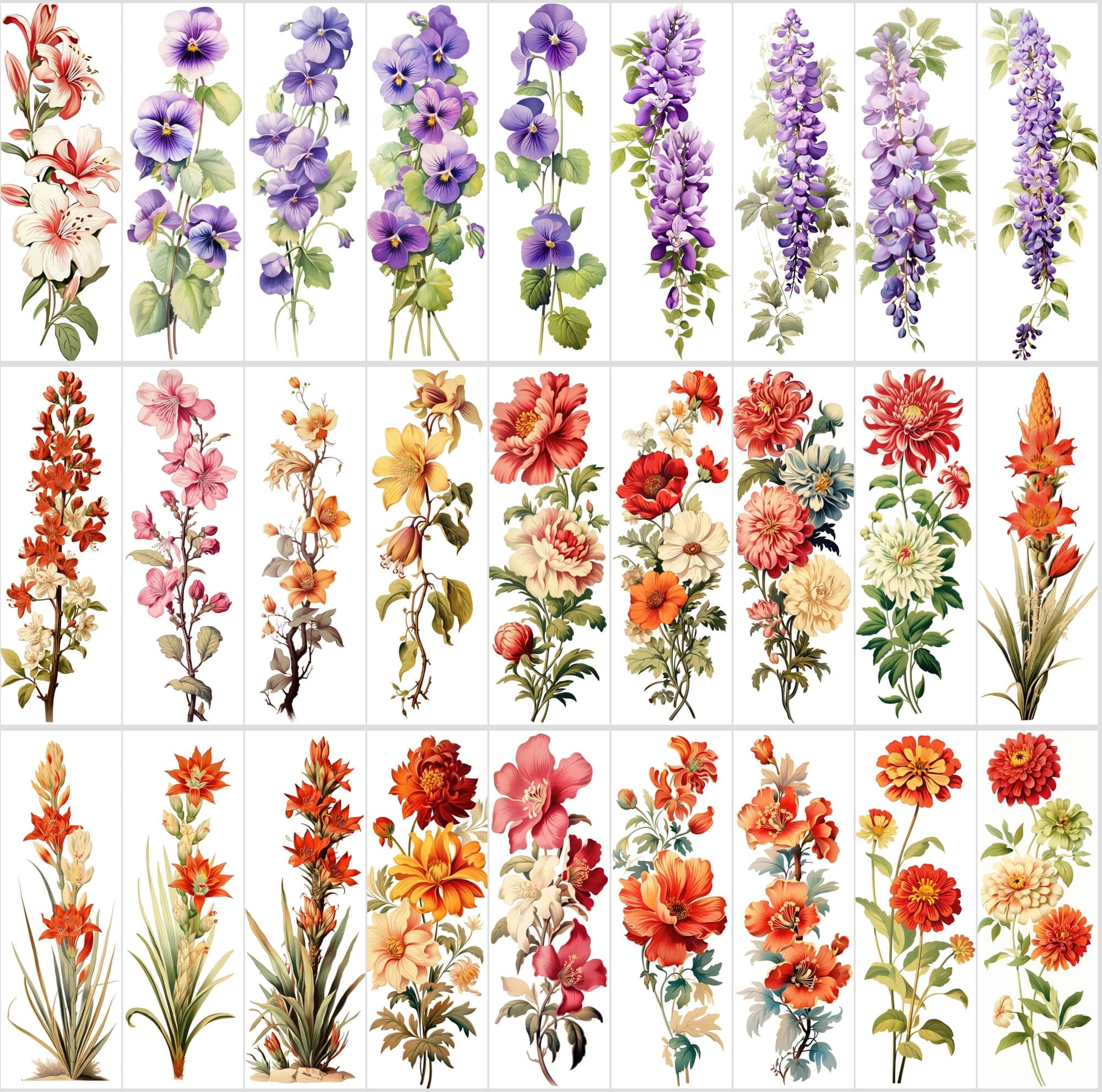 Captivating Vertical Flower Images Collection – High-Quality, Unique & Rare Digital Download Sumobundle