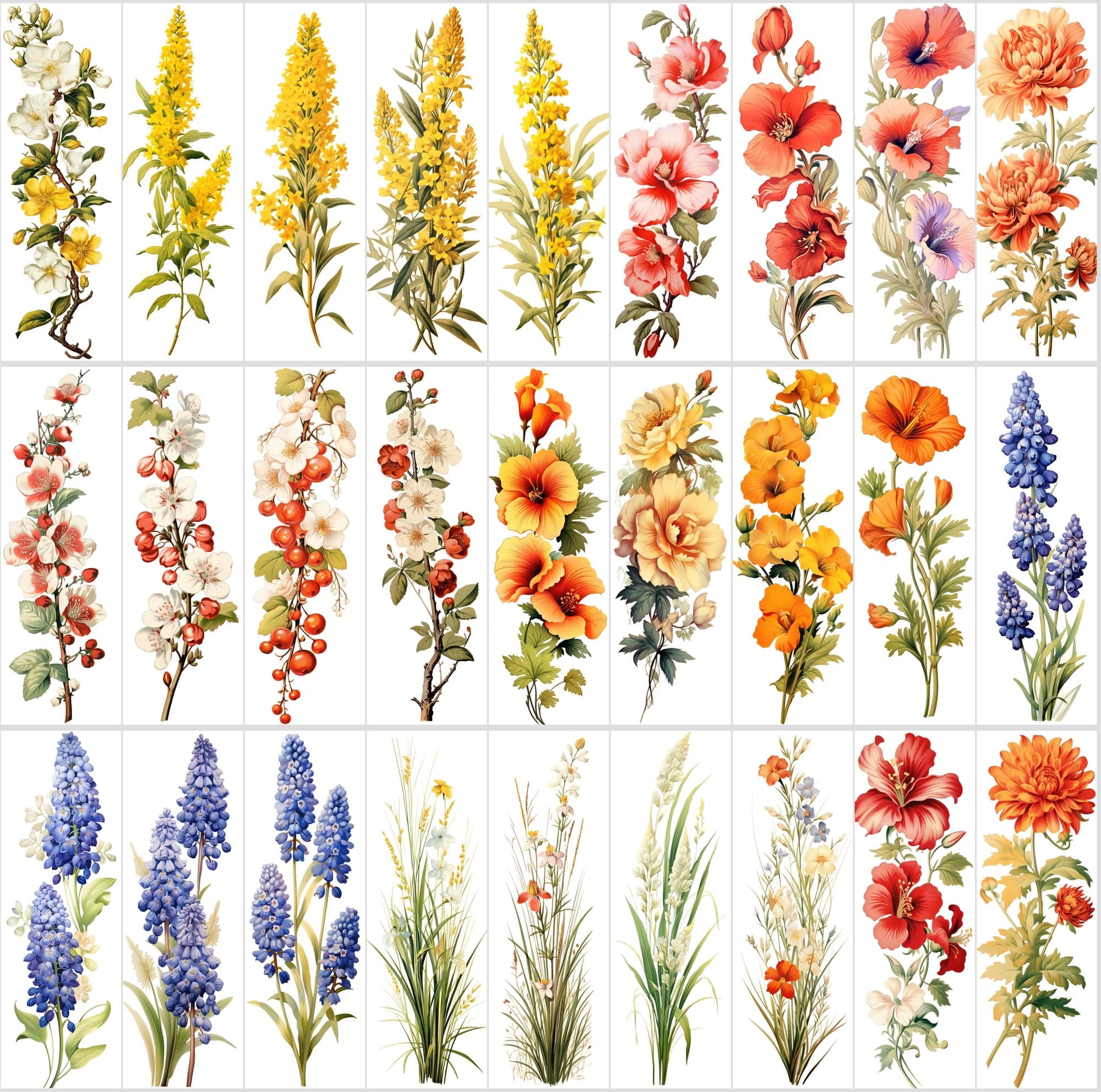 Captivating Vertical Flower Images Collection – High-Quality, Unique & Rare Digital Download Sumobundle