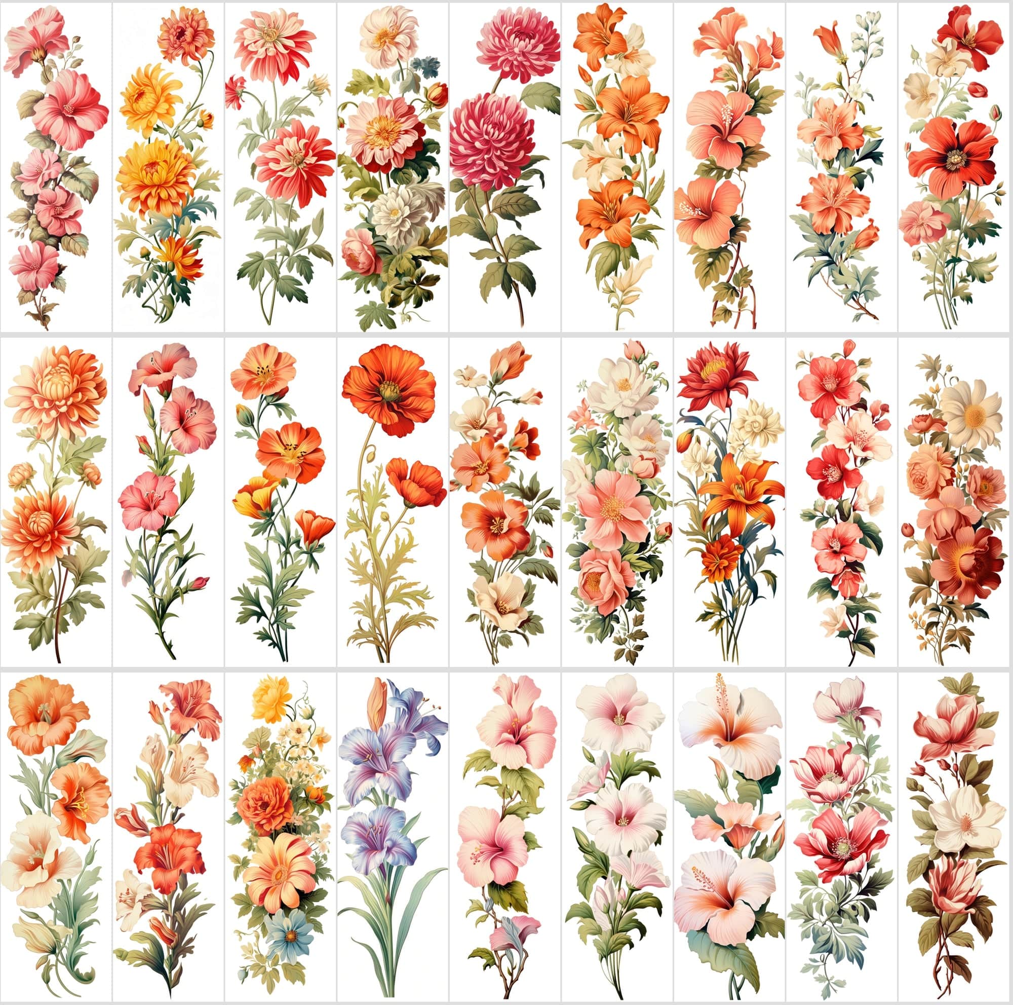 Captivating Vertical Flower Images Collection – High-Quality, Unique & Rare Digital Download Sumobundle