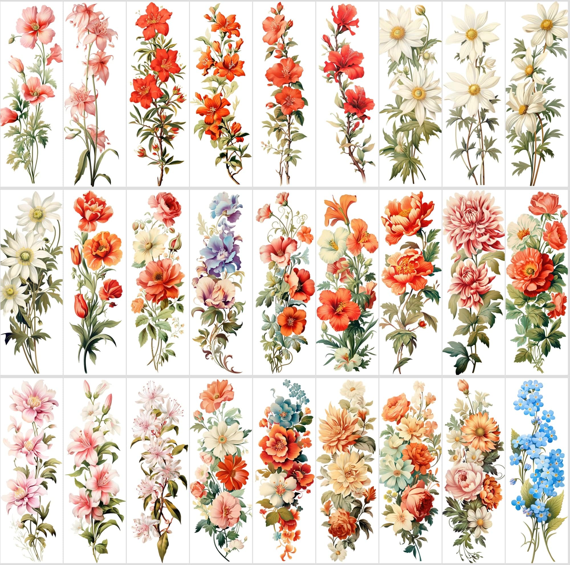 Captivating Vertical Flower Images Collection – High-Quality, Unique & Rare Digital Download Sumobundle