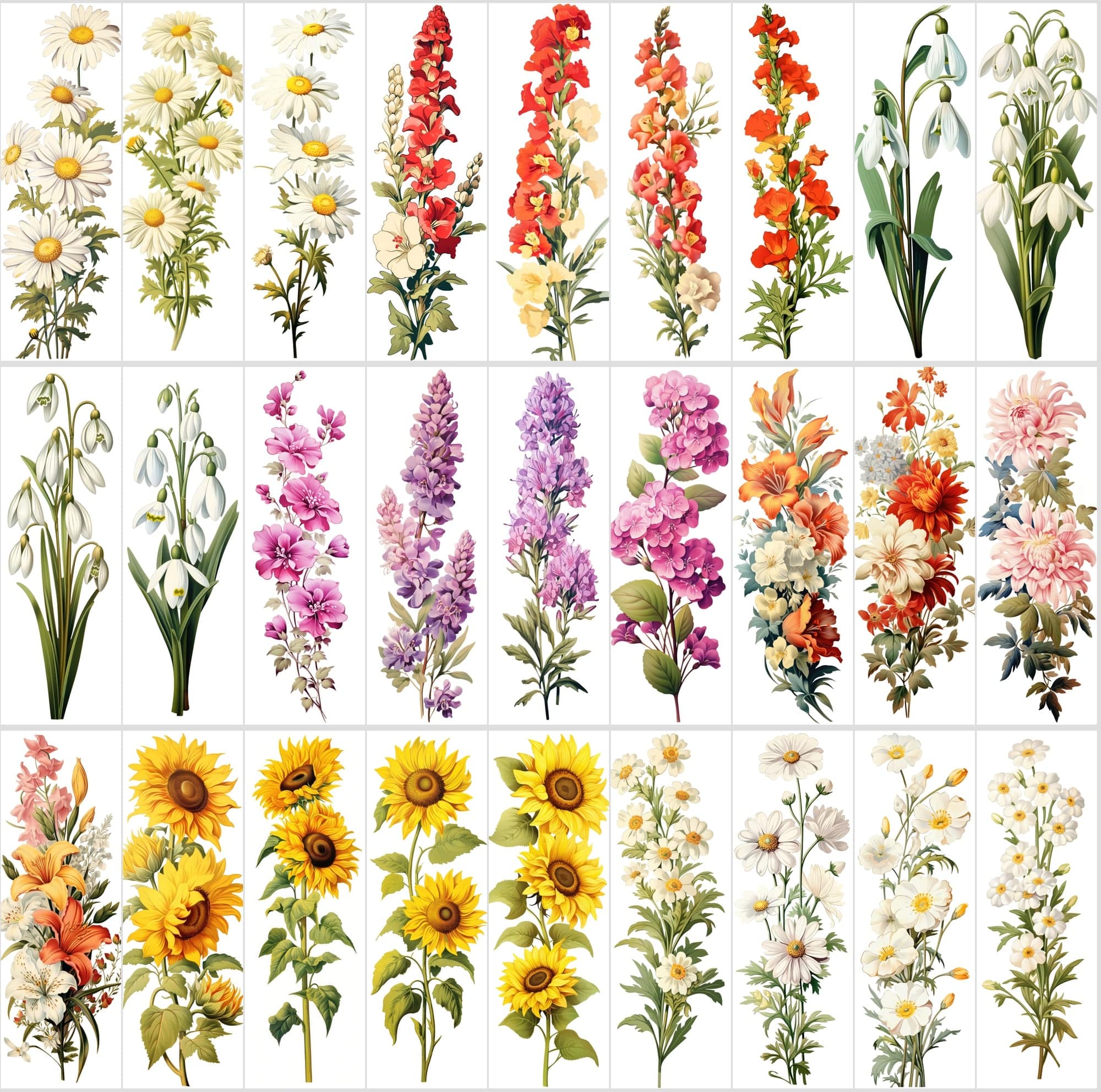 Captivating Vertical Flower Images Collection – High-Quality, Unique & Rare Digital Download Sumobundle