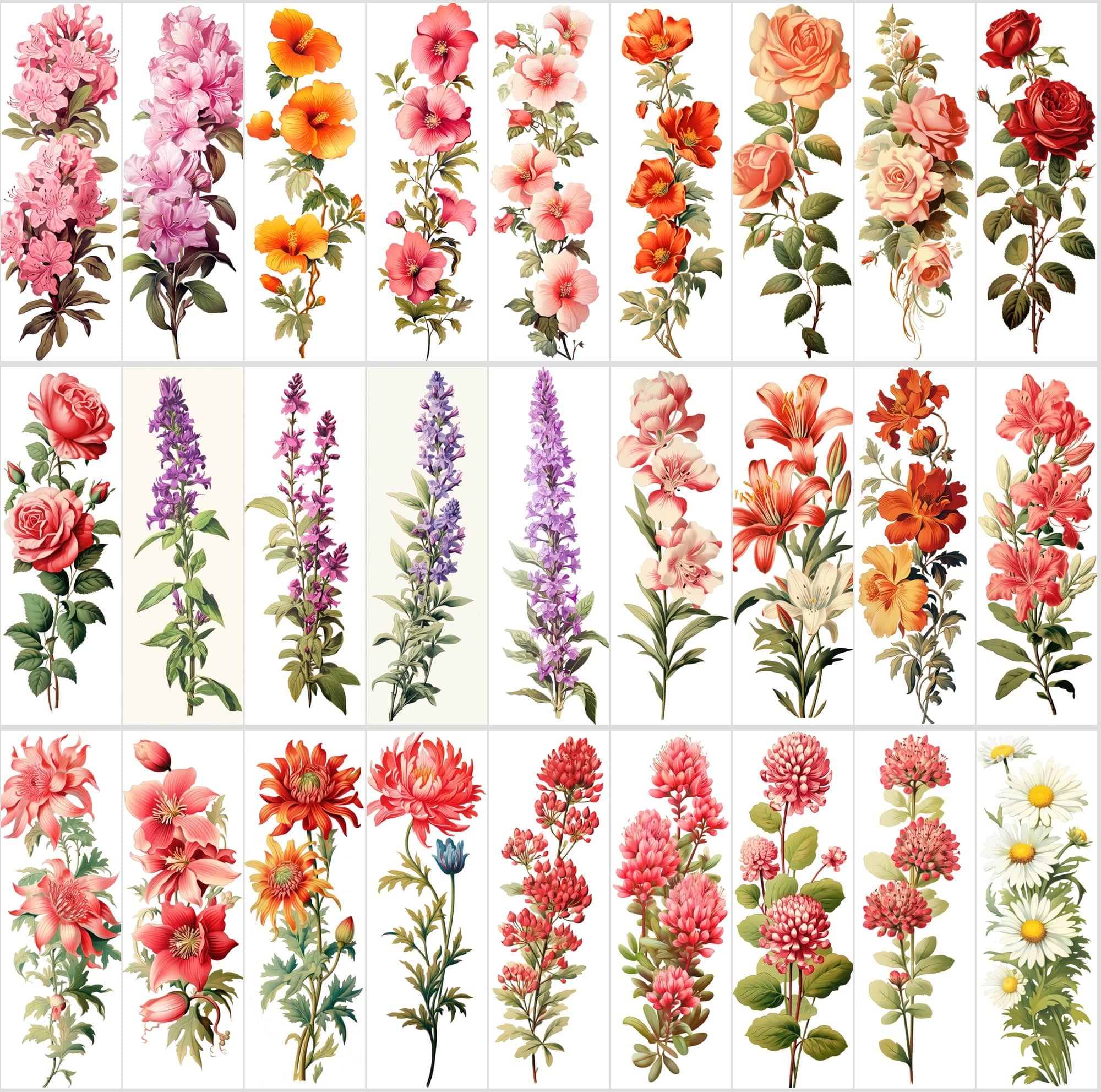Captivating Vertical Flower Images Collection – High-Quality, Unique & Rare Digital Download Sumobundle