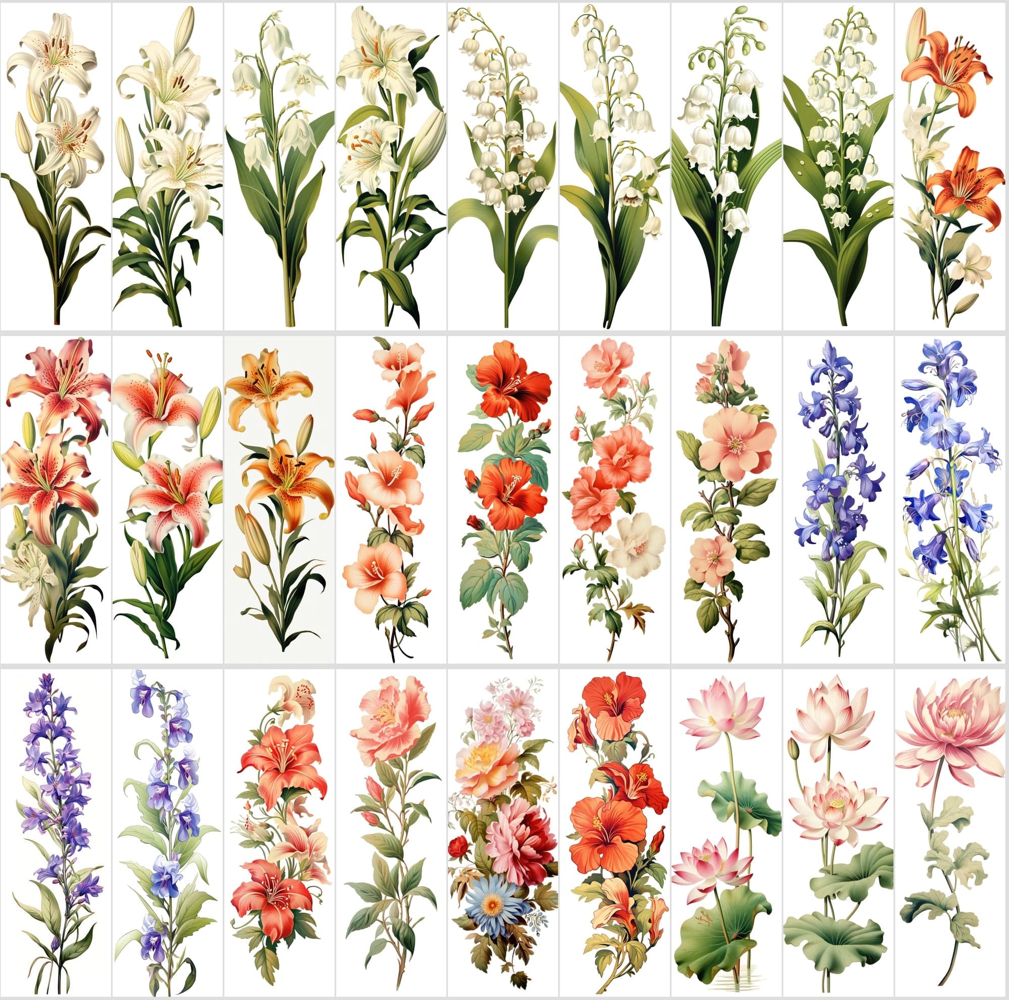 Captivating Vertical Flower Images Collection – High-Quality, Unique & Rare Digital Download Sumobundle