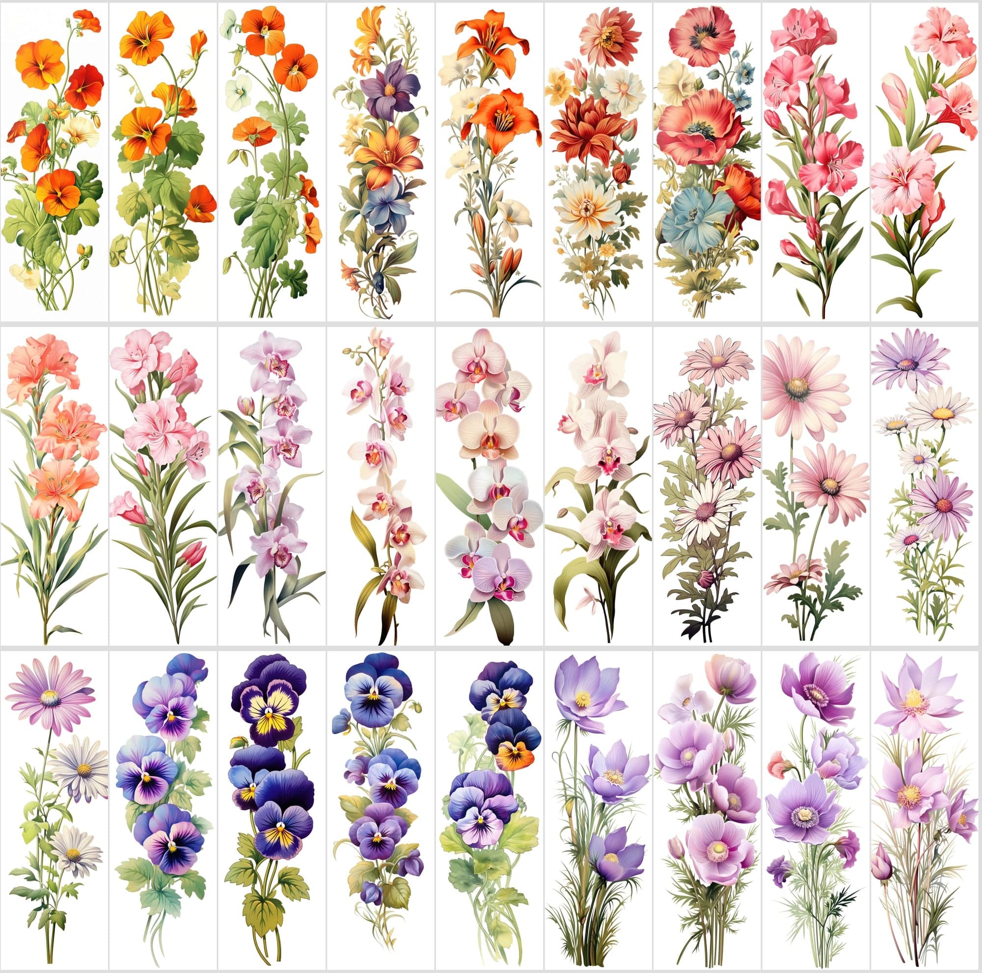 Captivating Vertical Flower Images Collection – High-Quality, Unique & Rare Digital Download Sumobundle