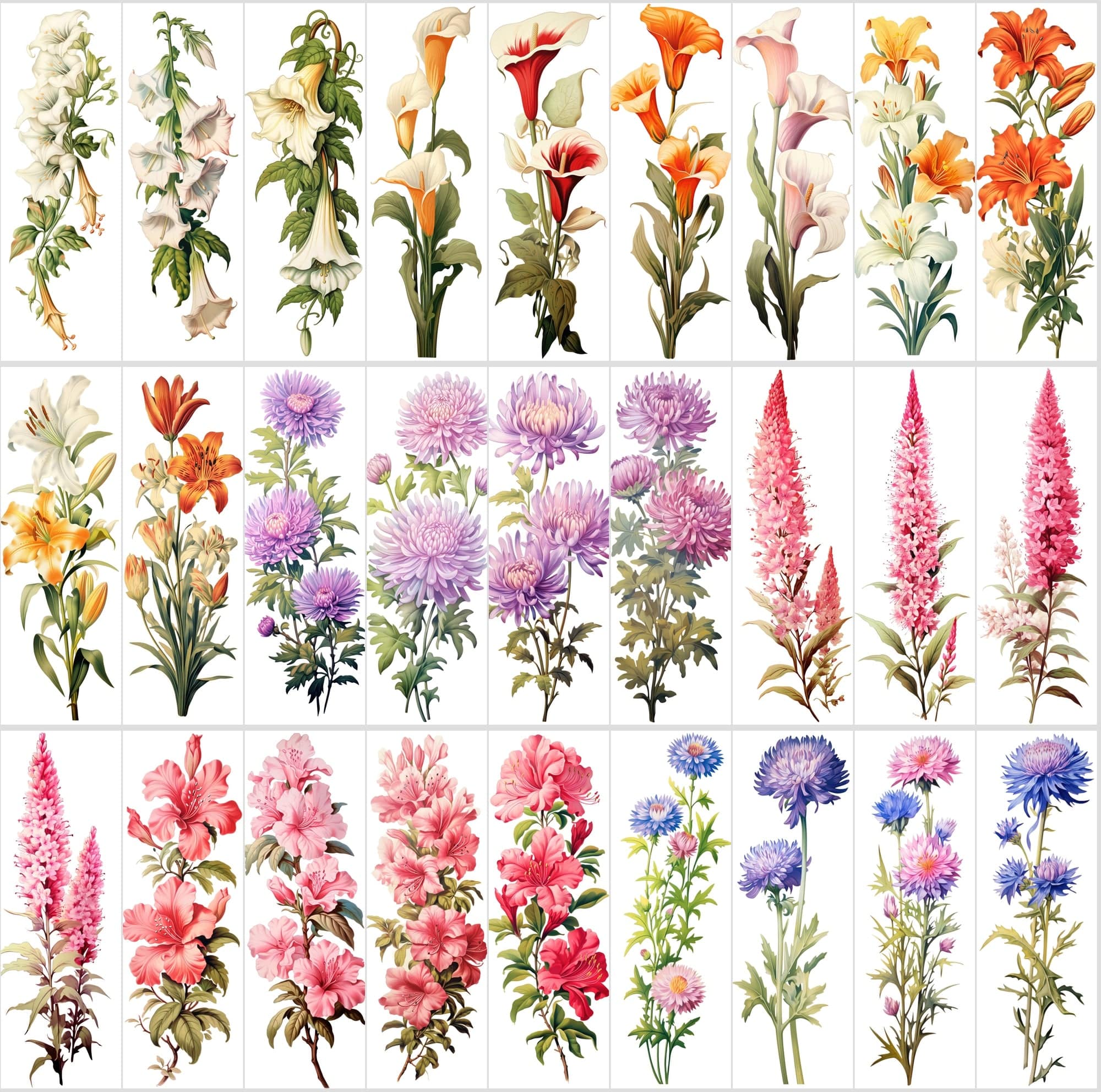 Captivating Vertical Flower Images Collection – High-Quality, Unique & Rare Digital Download Sumobundle