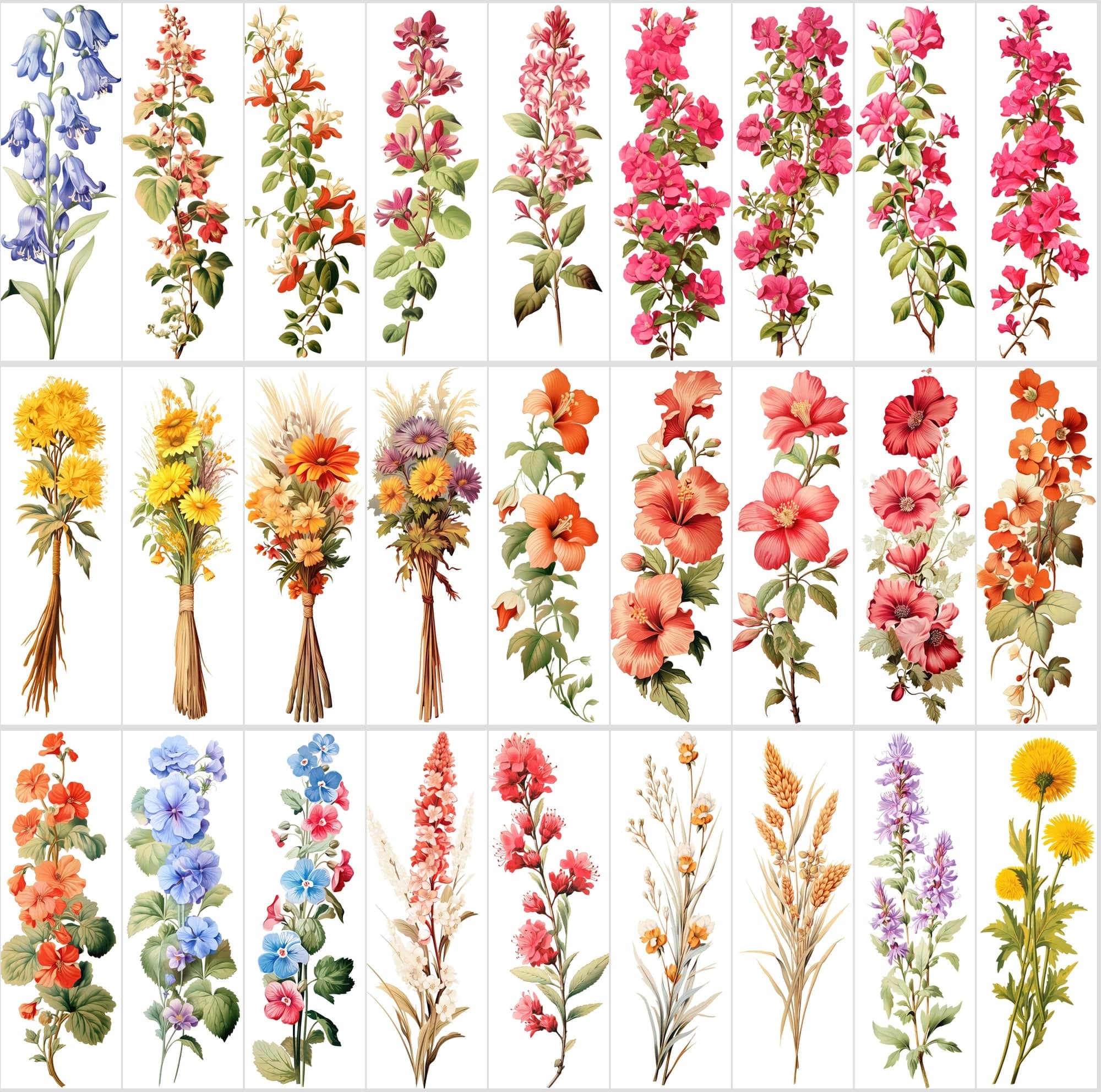 Captivating Vertical Flower Images Collection – High-Quality, Unique & Rare Digital Download Sumobundle