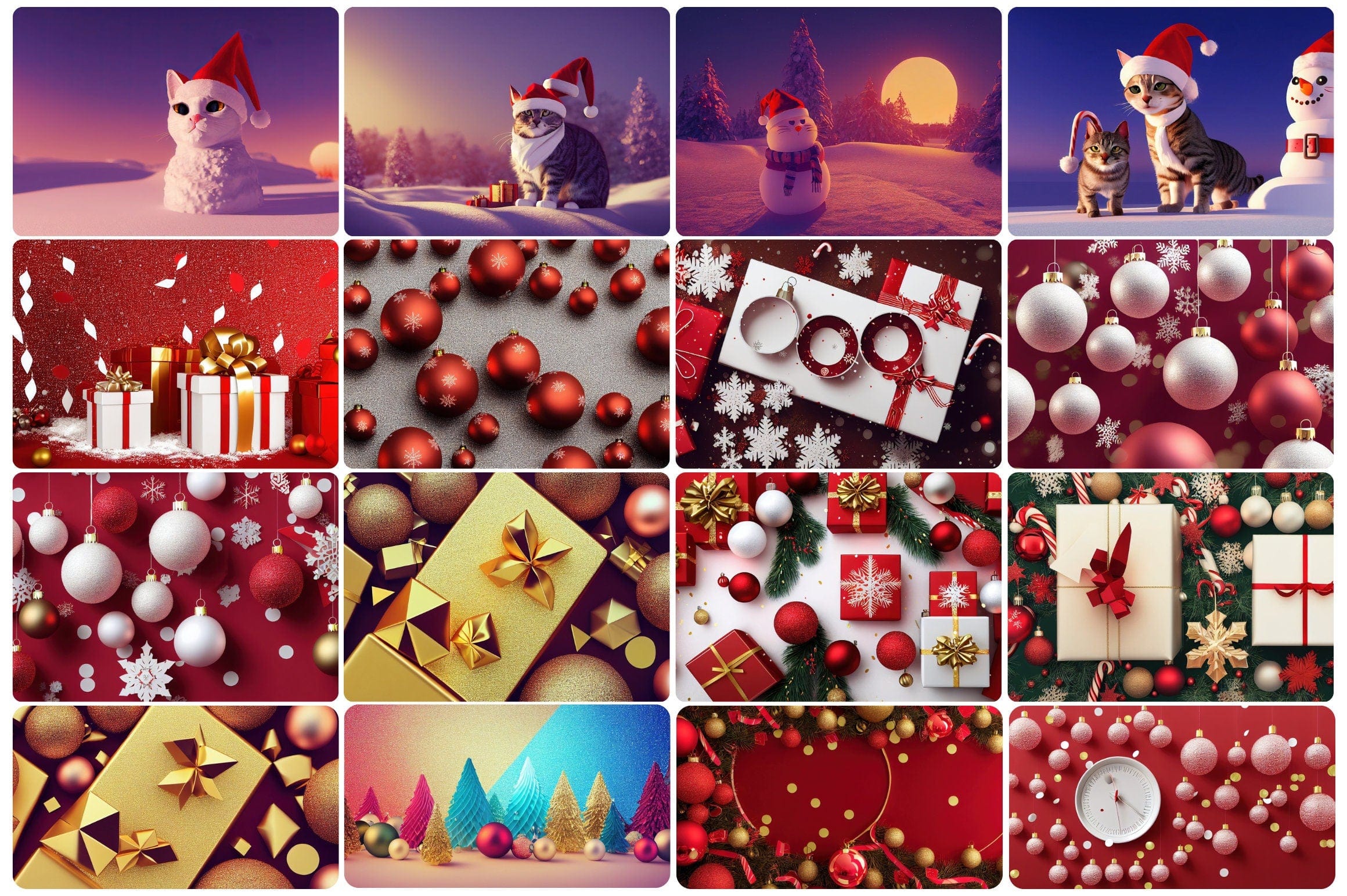 Christmas printable wall art, 360 Christmas printable images. Printable Christmas wall art with digital prints. Art Set, Digital Download Digital Download Sumobundle