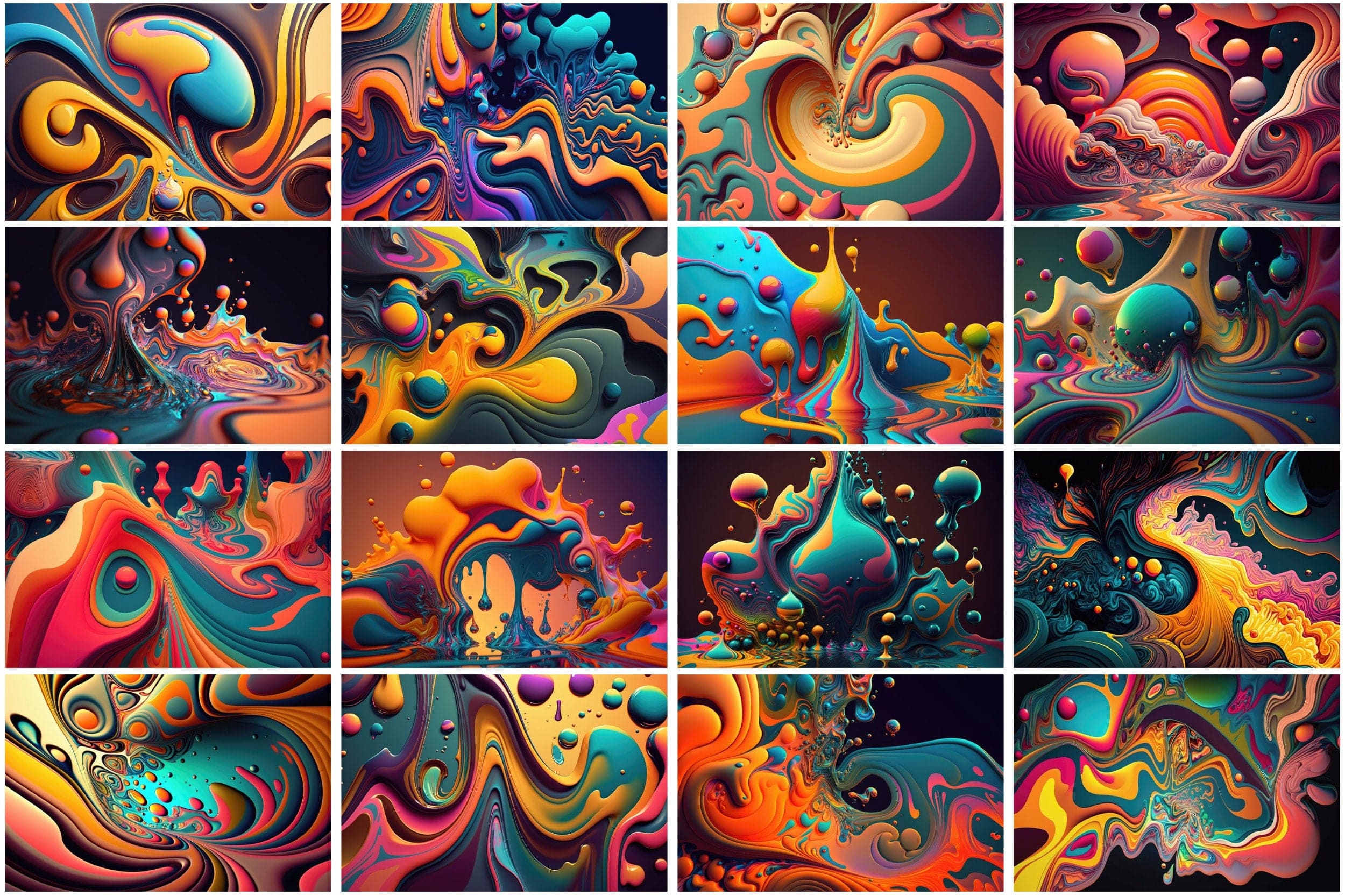 Color Explosion: 115 Psychedelic Backgrounds for Digital Art and Graphics. Psychedelic Paradise, Vibrant Backgrounds for Your Projects Digital Download Sumobundle