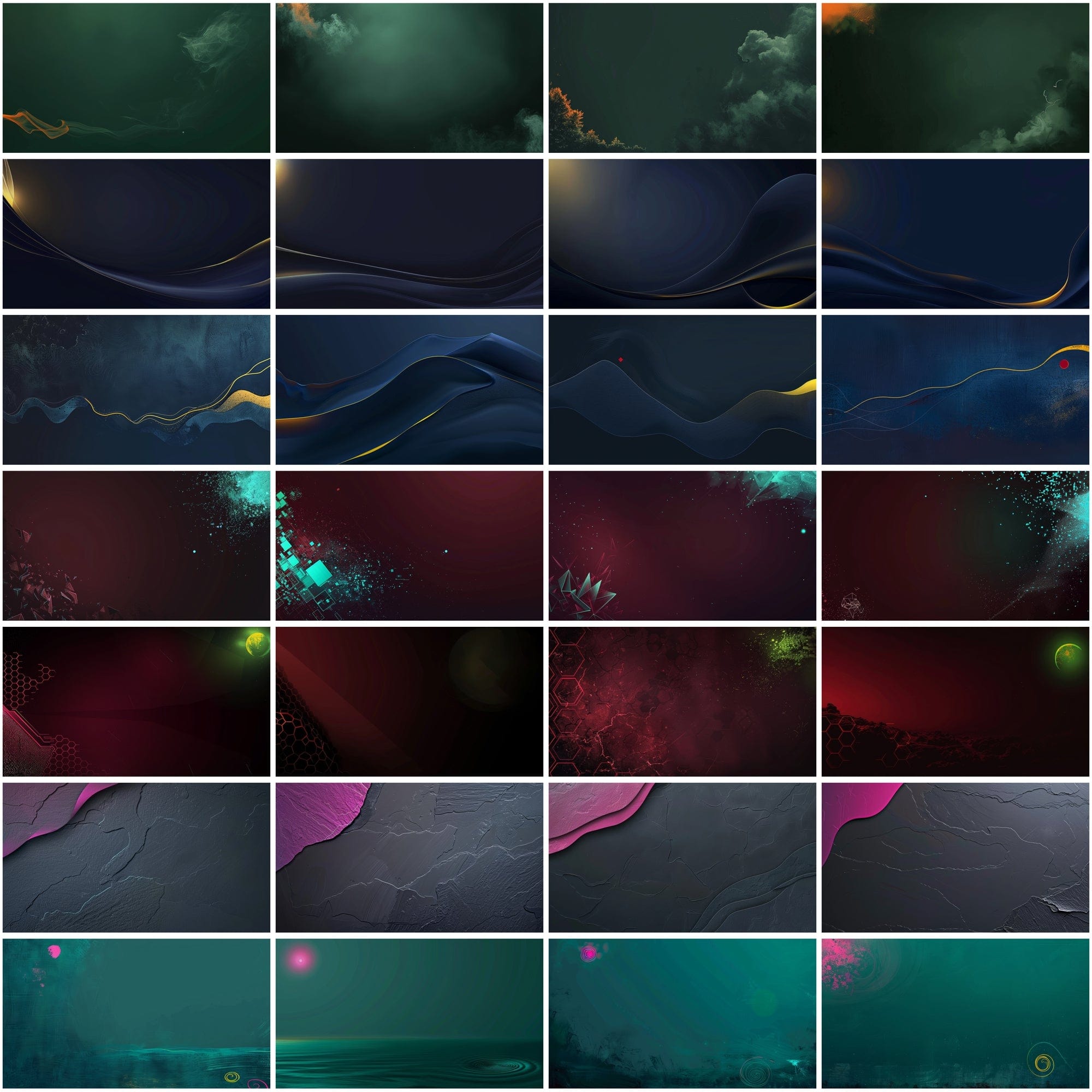 Colorful Digital Backgrounds - 600 JPG Images - Commercial License Included Digital Download Sumobundle