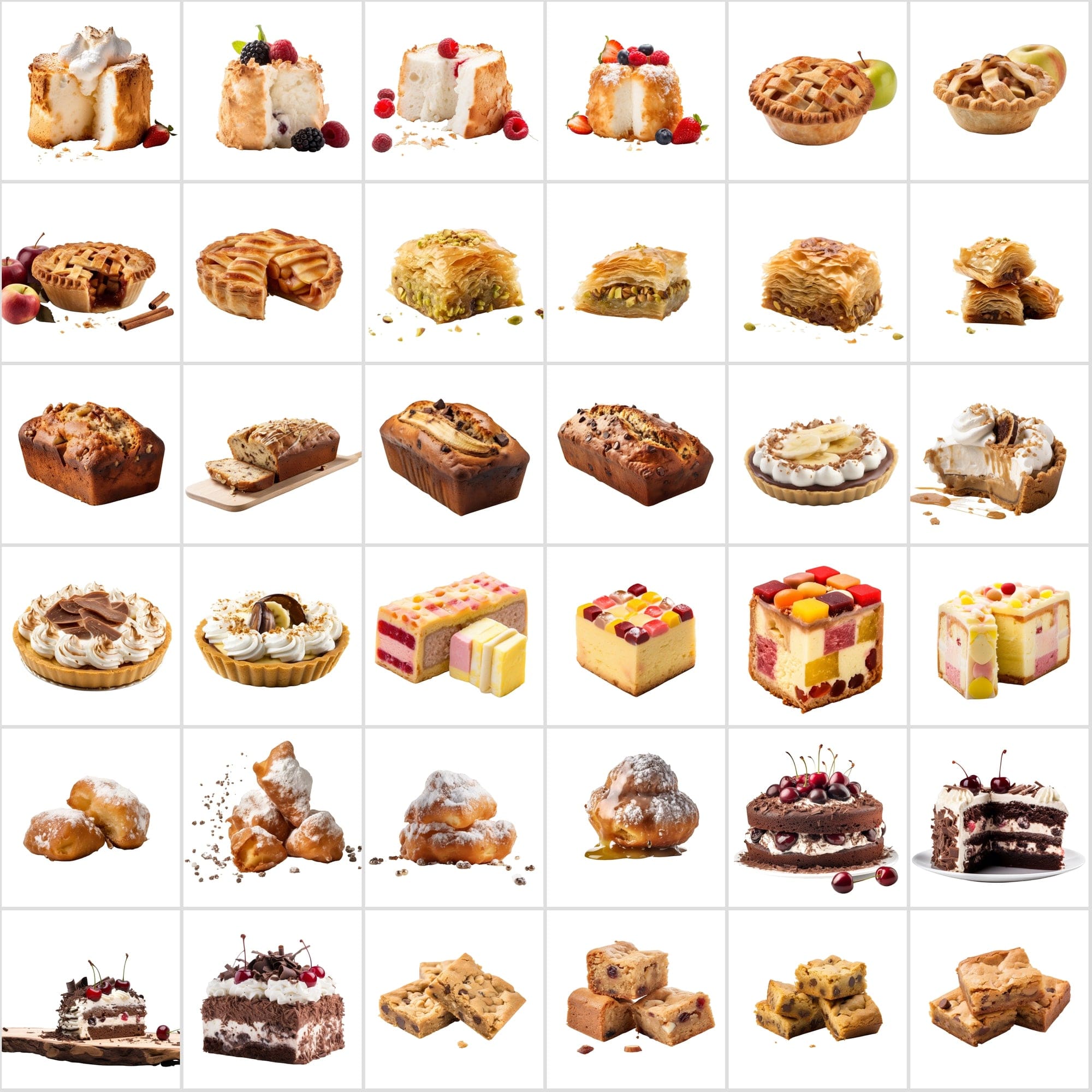 Delicious Cake Images Bundle - 395 High-Quality Transparent PNG Images Digital Download Sumobundle