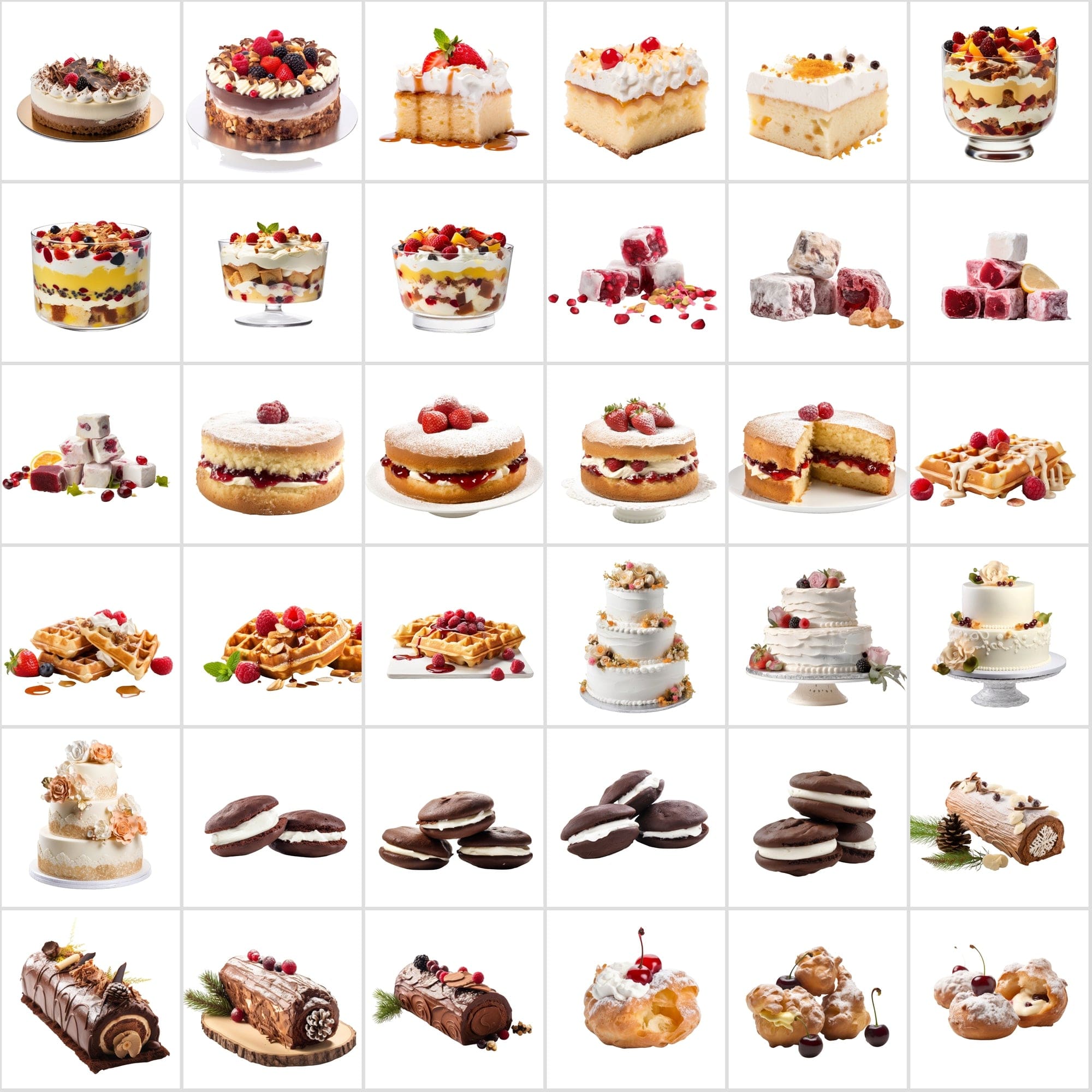 Delicious Cake Images Bundle - 395 High-Quality Transparent PNG Images Digital Download Sumobundle