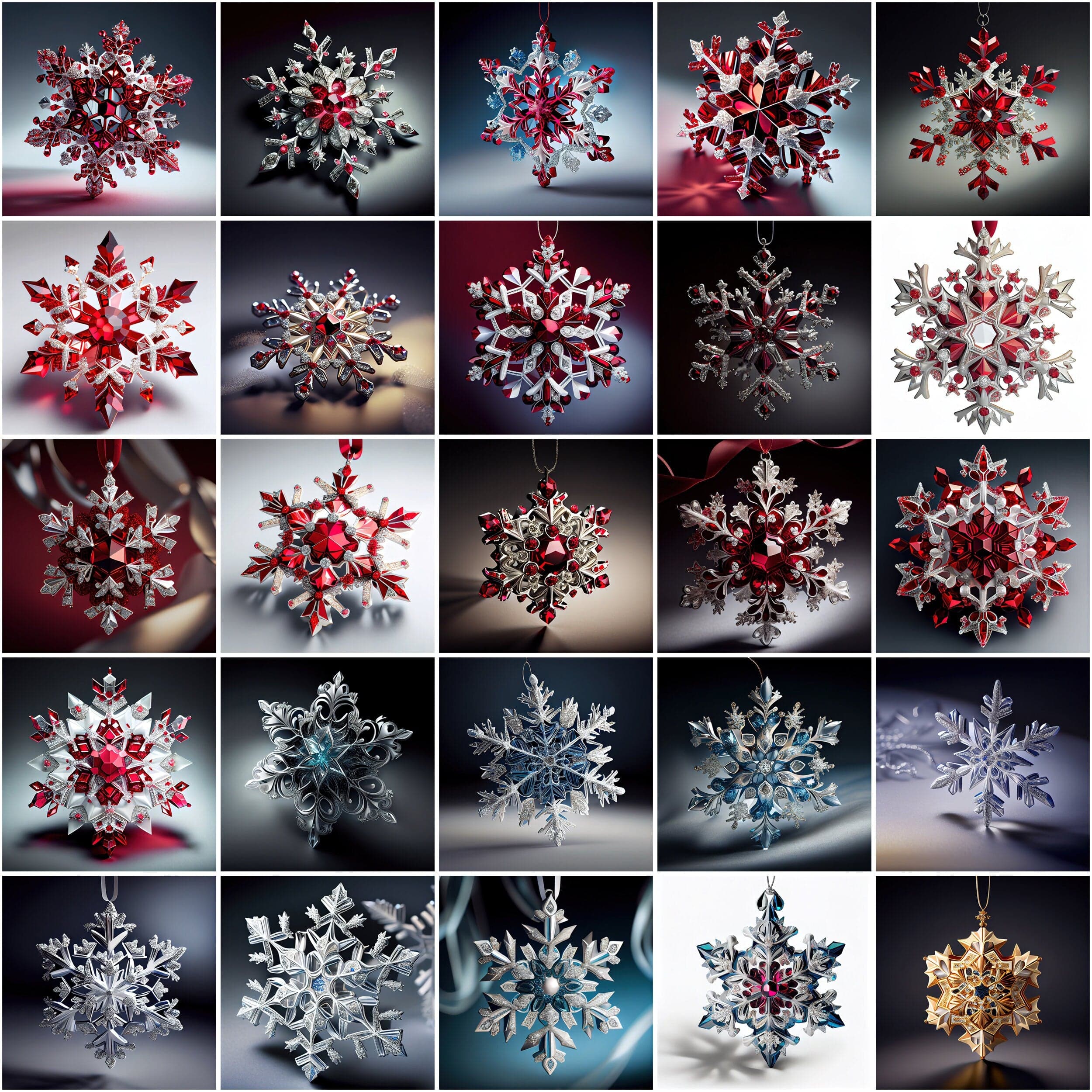 Download 170 Precious Snowflakes Clipart Images. Jewellery images with snowflakes, Commercial license Digital Download Sumobundle