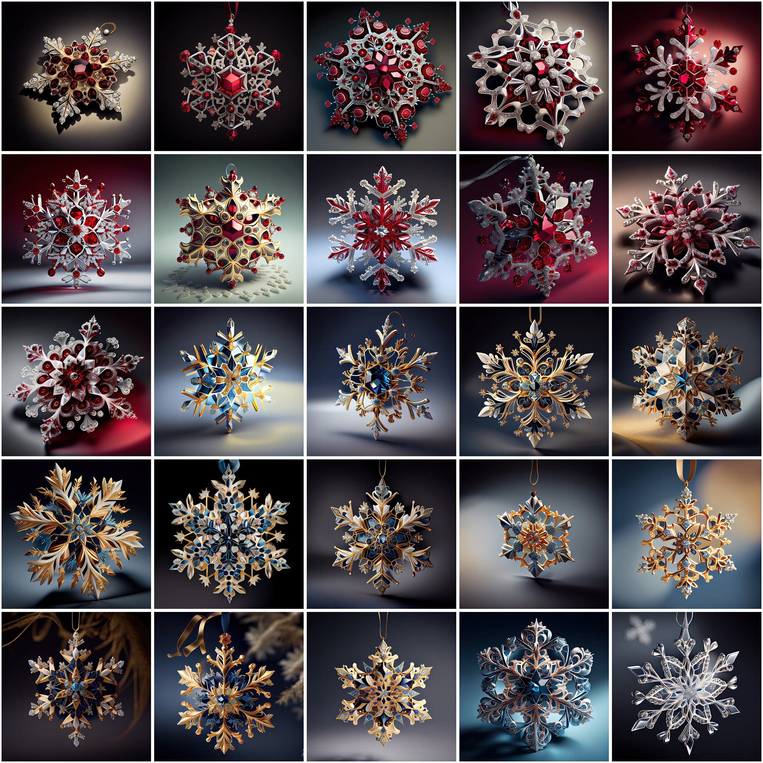 Download 170 Precious Snowflakes Clipart Images. Jewellery images with snowflakes, Commercial license Digital Download Sumobundle