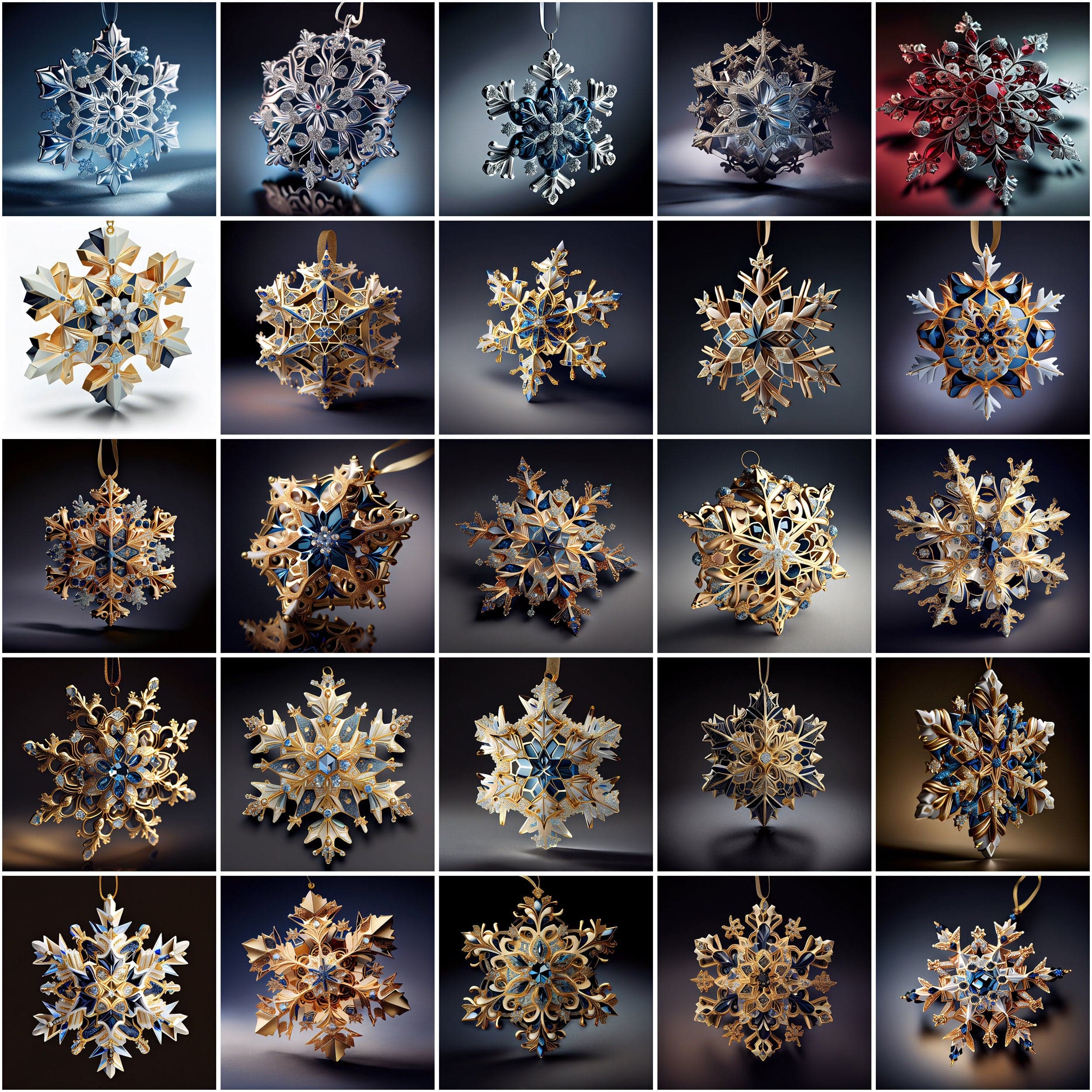 Download 170 Precious Snowflakes Clipart Images. Jewellery images with snowflakes, Commercial license Digital Download Sumobundle