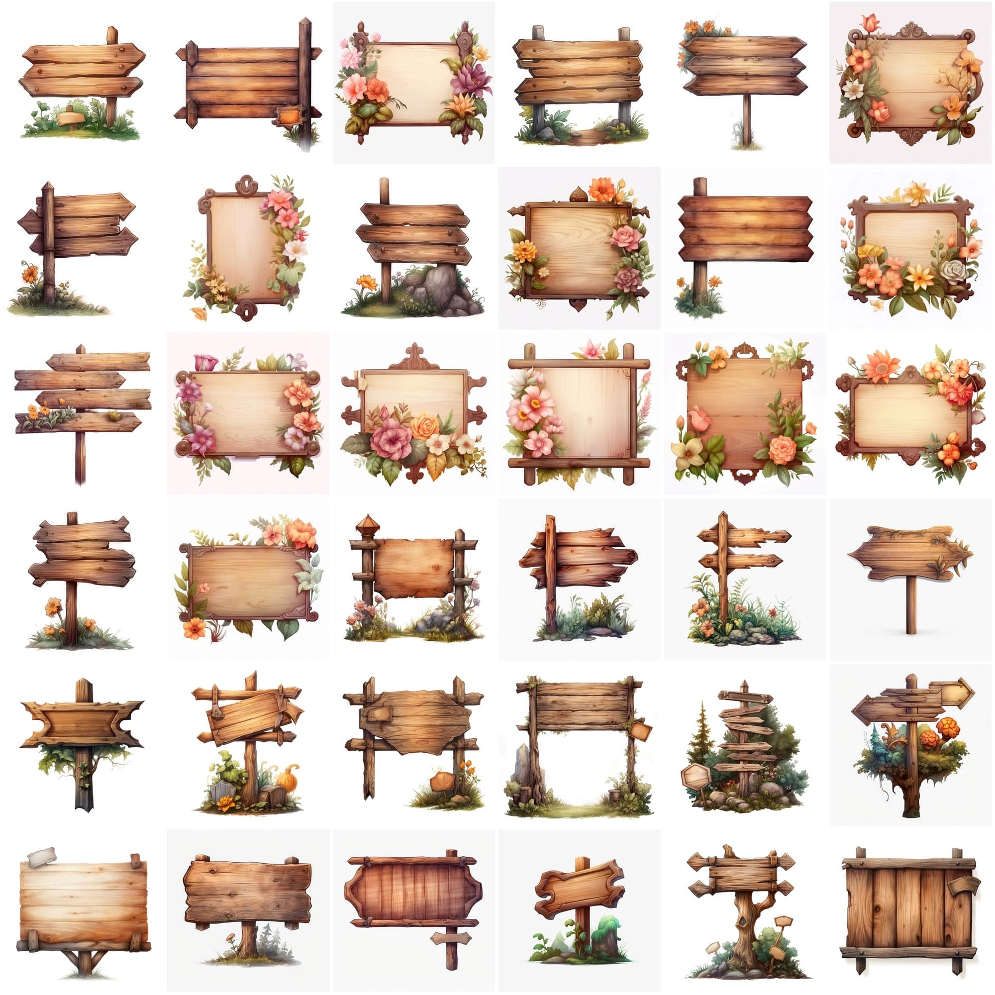 Download 345 Vibrant Wood Sign & Board Images with Text Space Digital Download Sumobundle