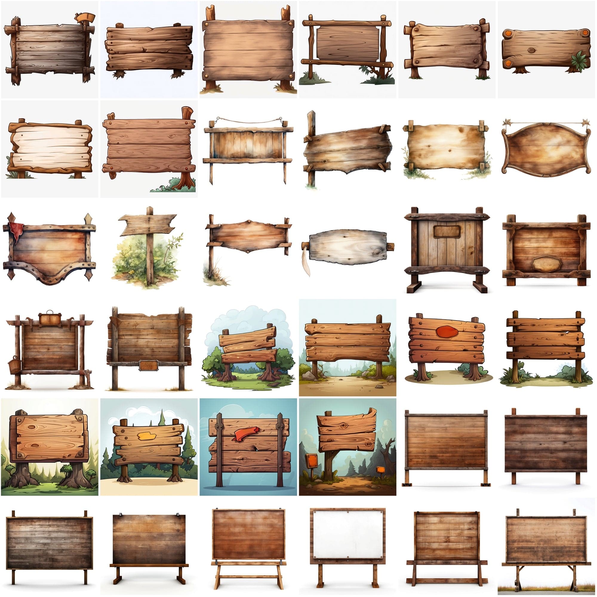 Download 345 Vibrant Wood Sign & Board Images with Text Space Digital Download Sumobundle