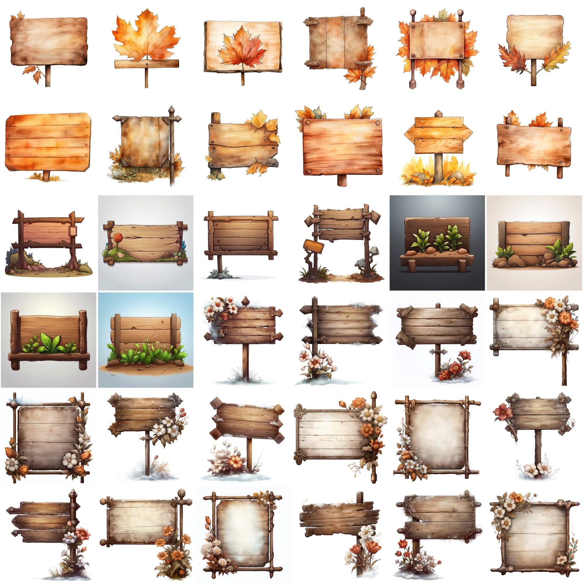 Download 345 Vibrant Wood Sign & Board Images with Text Space Digital Download Sumobundle