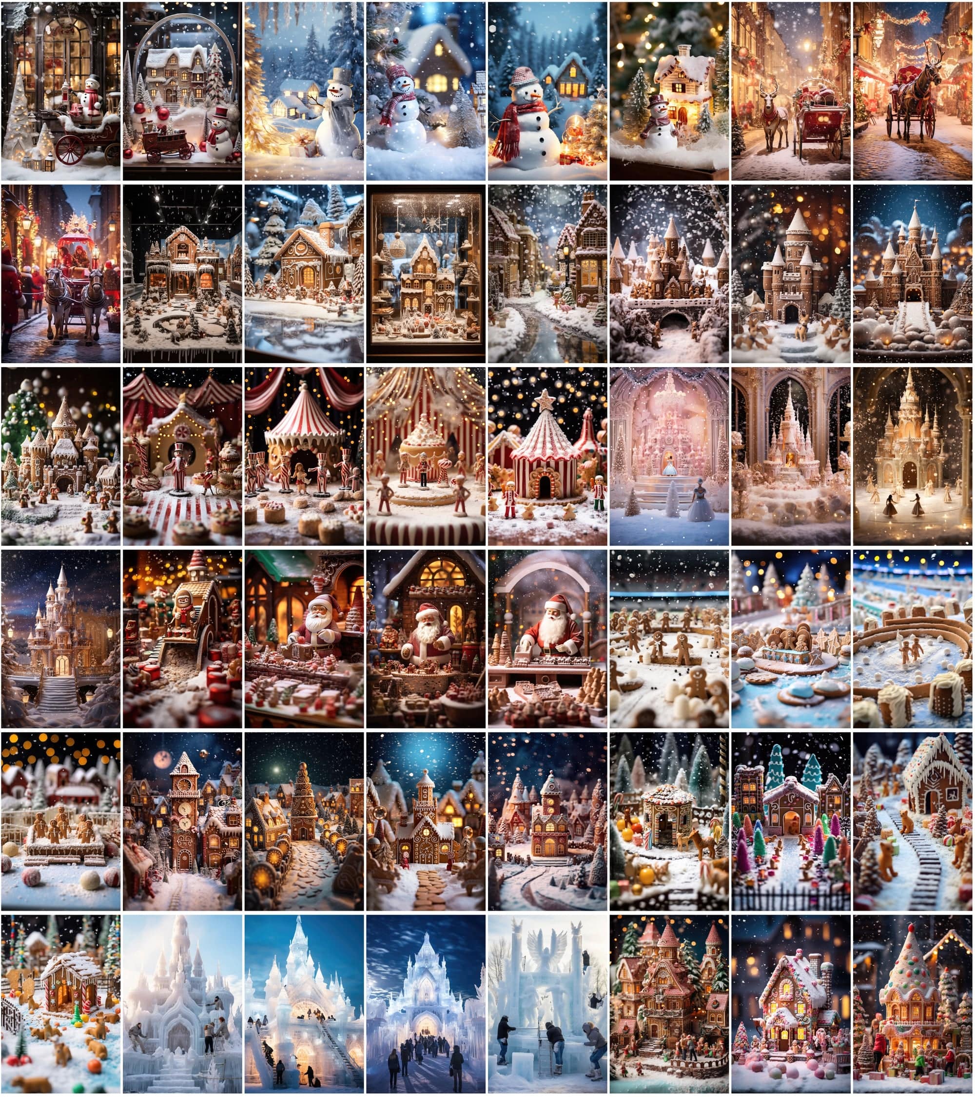 Enchanting Winter Photo & Illustration Collection - High-Resolution, Colorful, and Versatile Digital Download Sumobundle