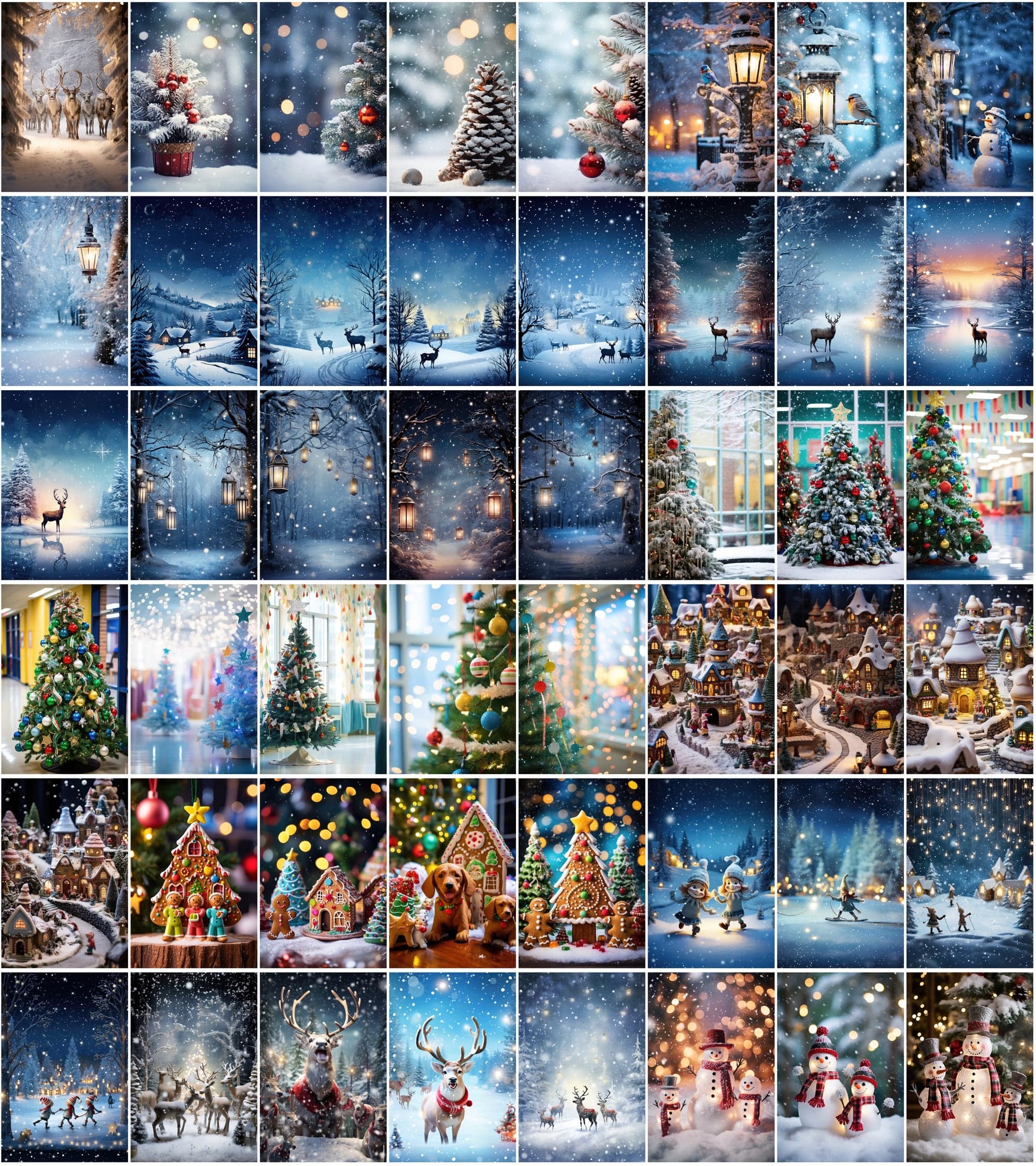 Enchanting Winter Photo & Illustration Collection - High-Resolution, Colorful, and Versatile Digital Download Sumobundle