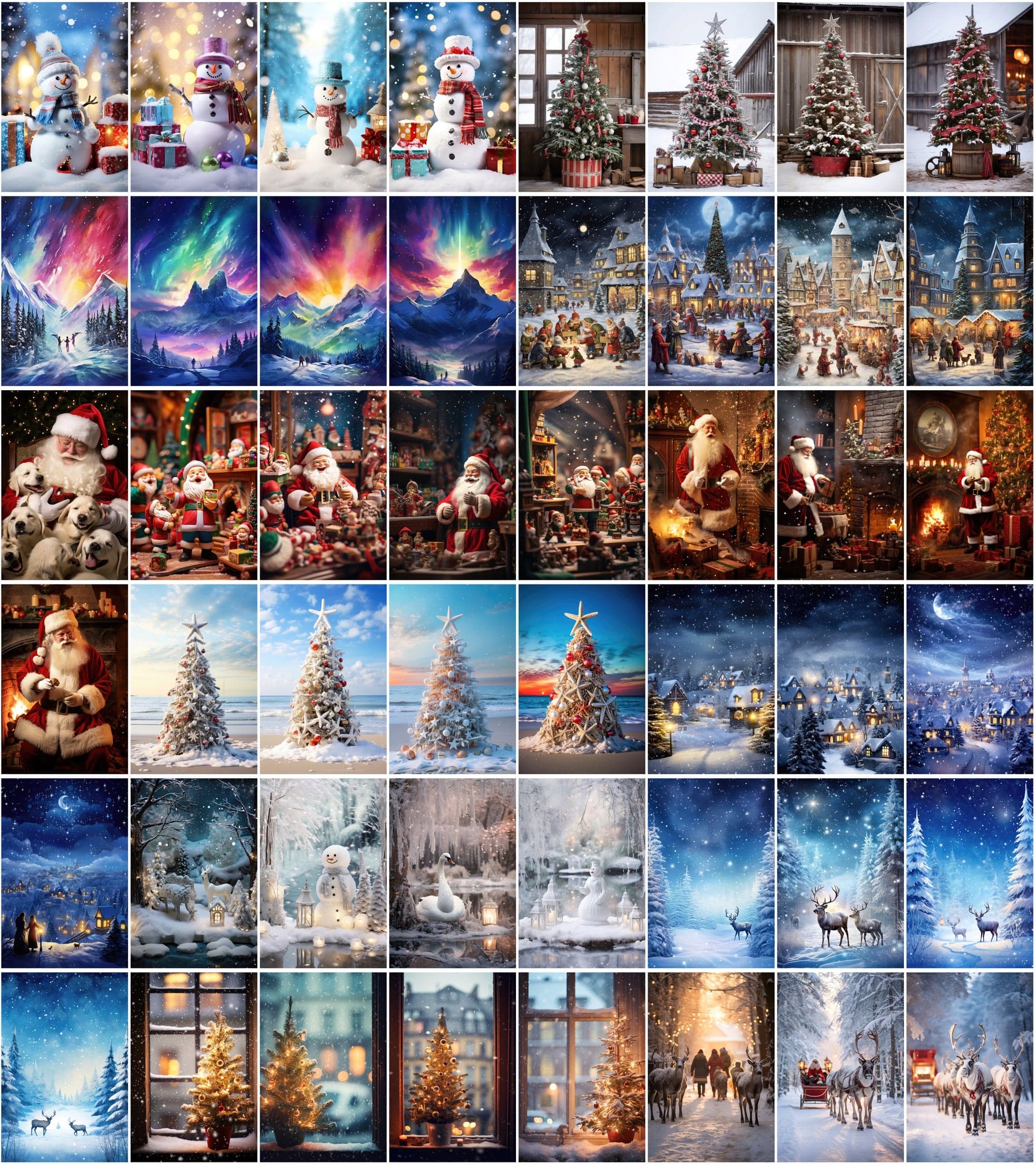 Enchanting Winter Photo & Illustration Collection - High-Resolution, Colorful, and Versatile Digital Download Sumobundle