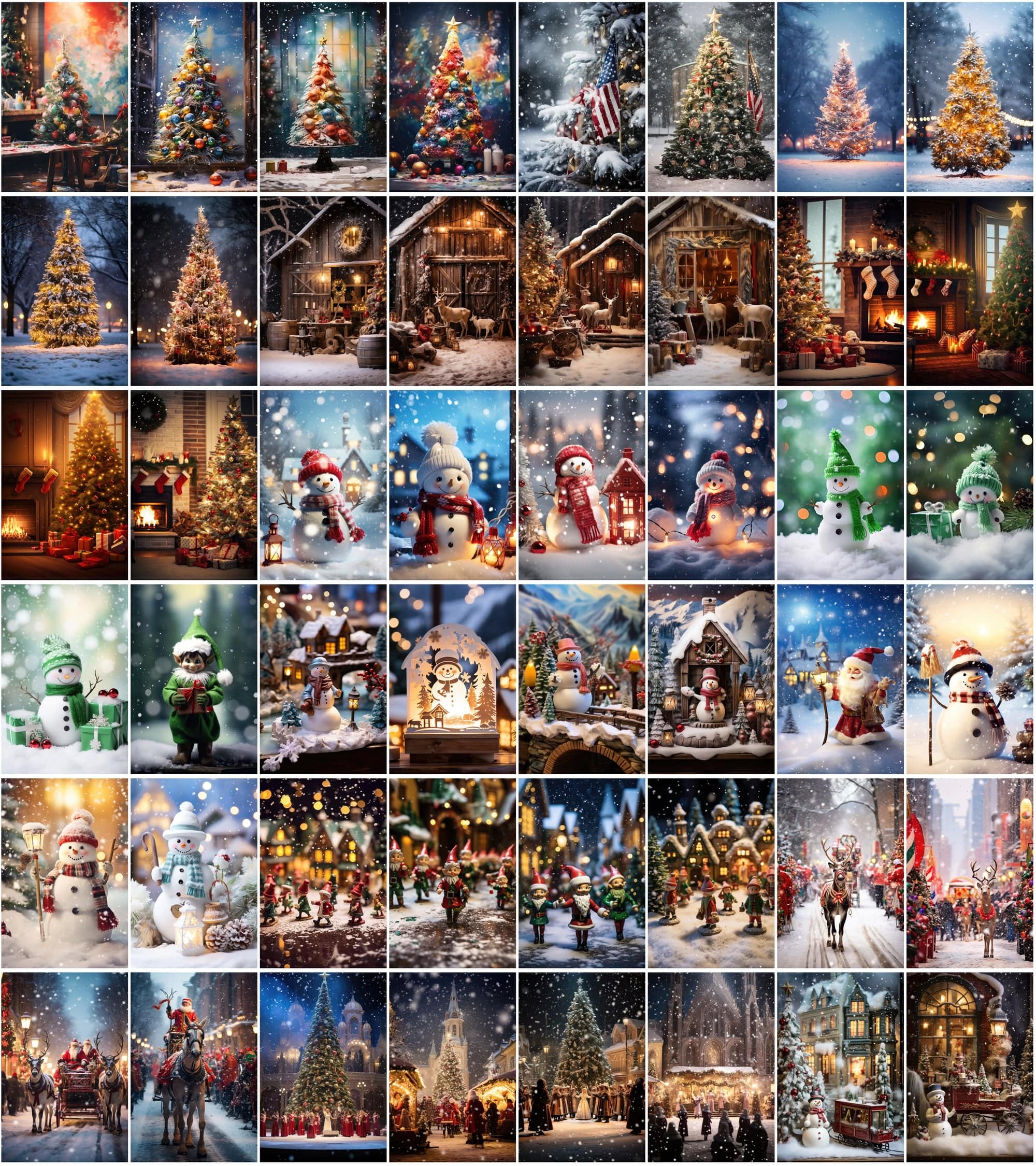 Enchanting Winter Photo & Illustration Collection - High-Resolution, Colorful, and Versatile Digital Download Sumobundle