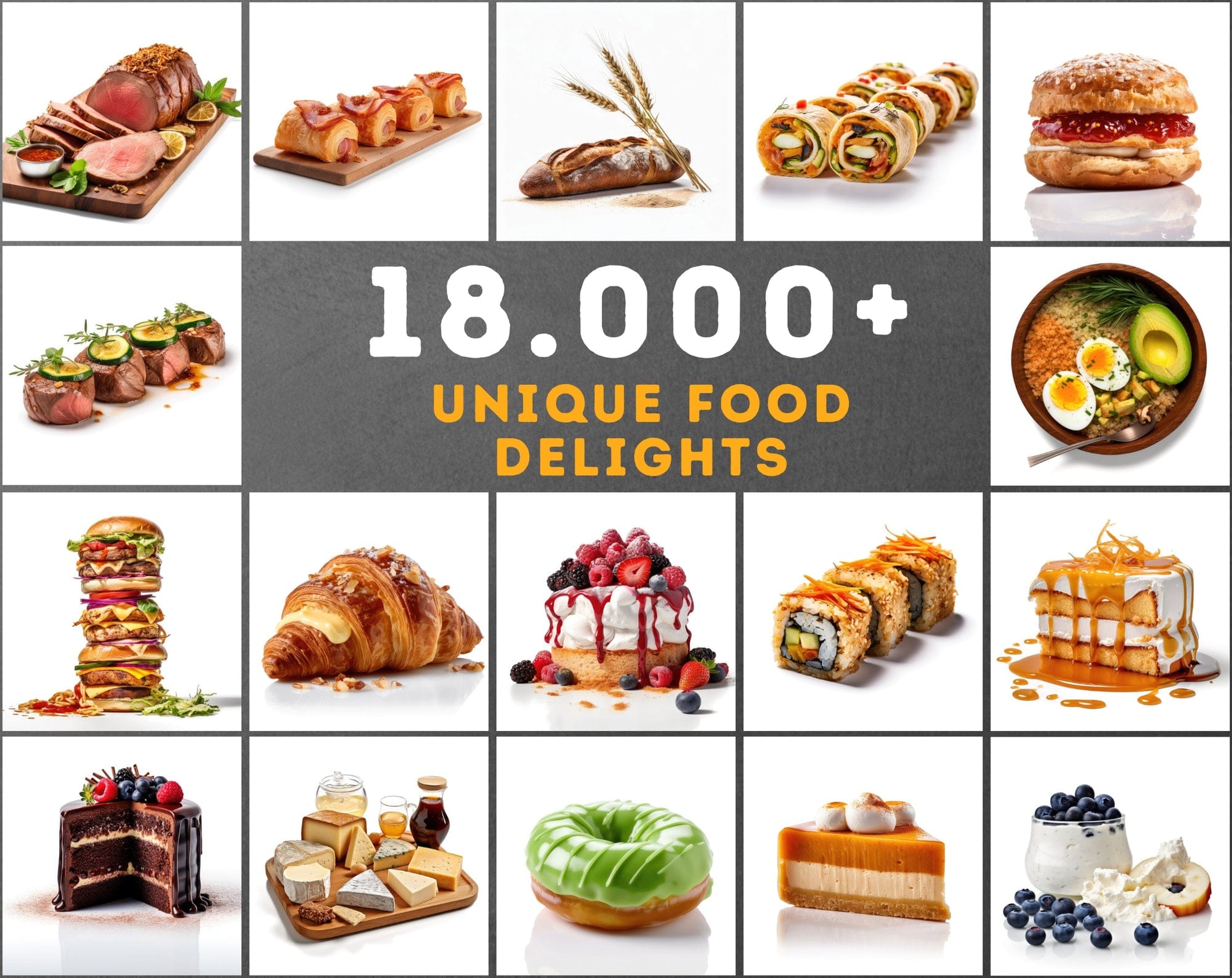 Exclusive Food Image Mega Bundle: 18,000 Exquisite Food Images Digital Download Sumobundle