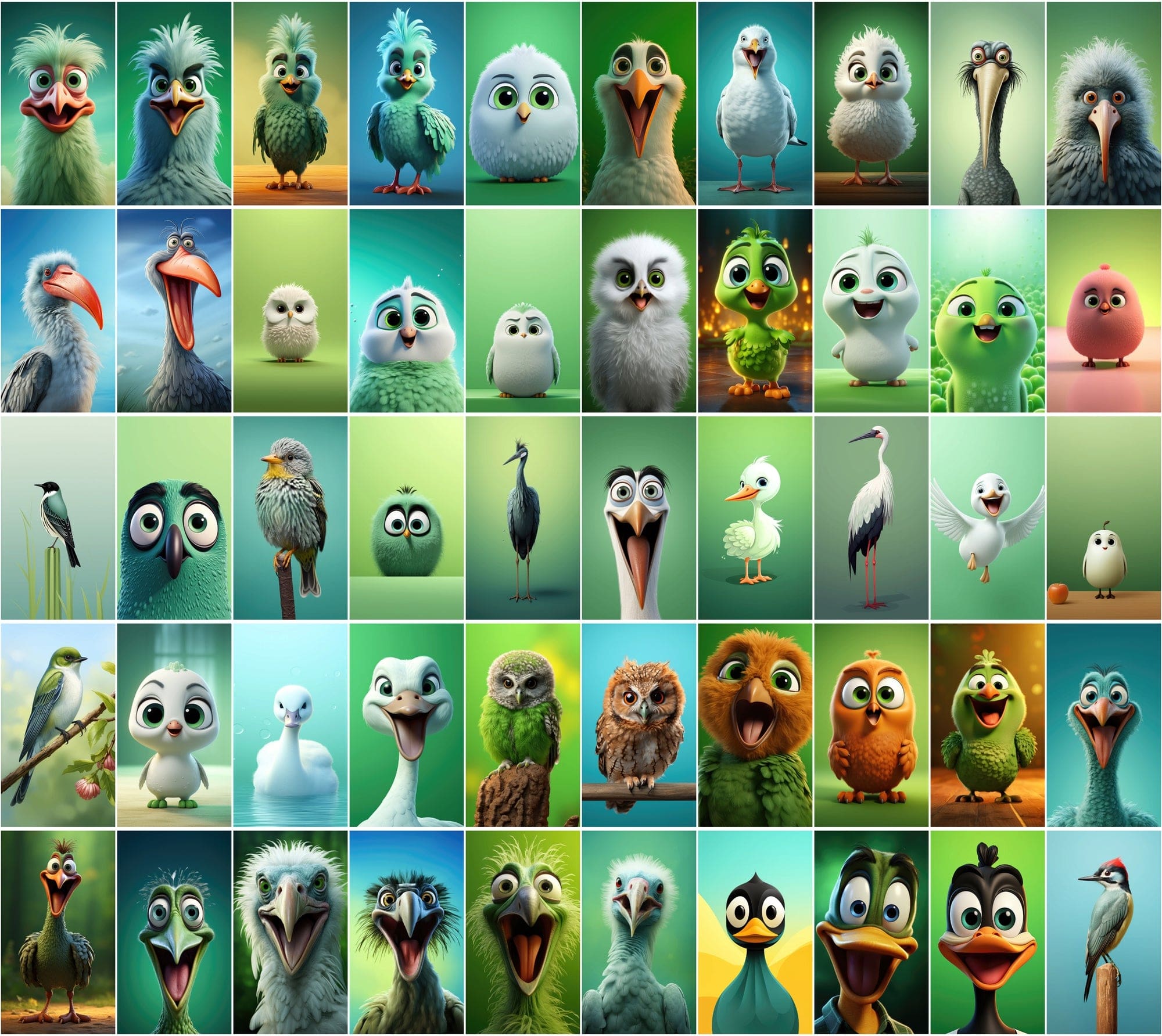 Exquisite Bird Image Collection - 600 JPEGs with Commercial License, Diverse Styles Digital Download Sumobundle