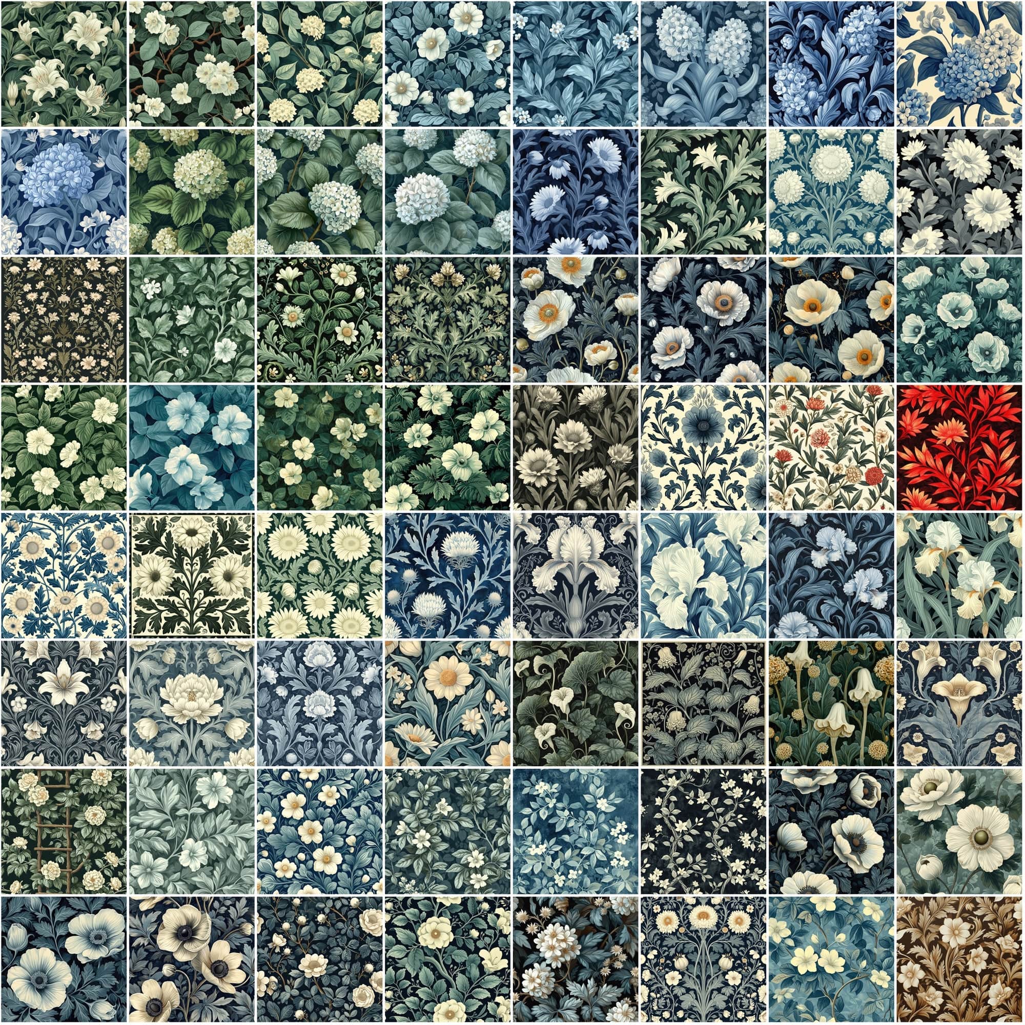 Floral Extravaganza: 1110 Seamless Patterns for Creative Design - High Resolution & Commercial Use Digital Download Sumobundle