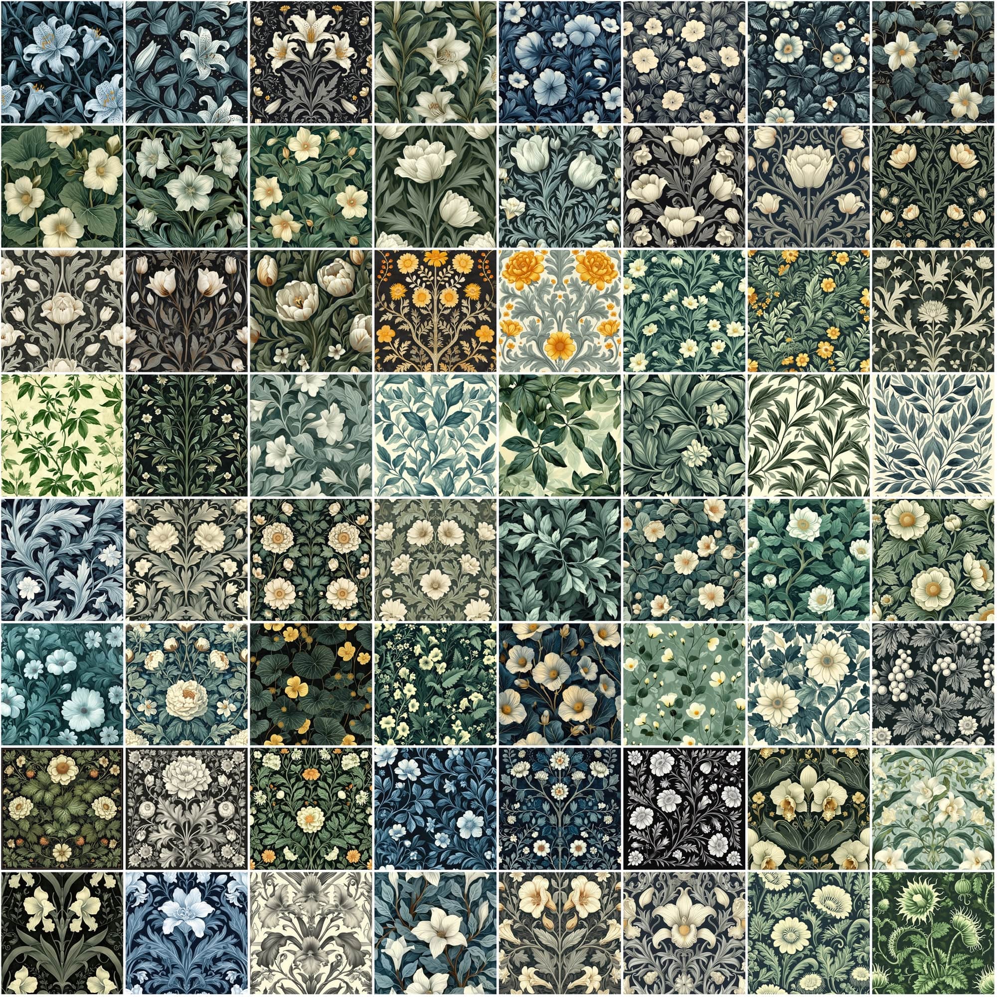 Floral Extravaganza: 1110 Seamless Patterns for Creative Design - High Resolution & Commercial Use Digital Download Sumobundle